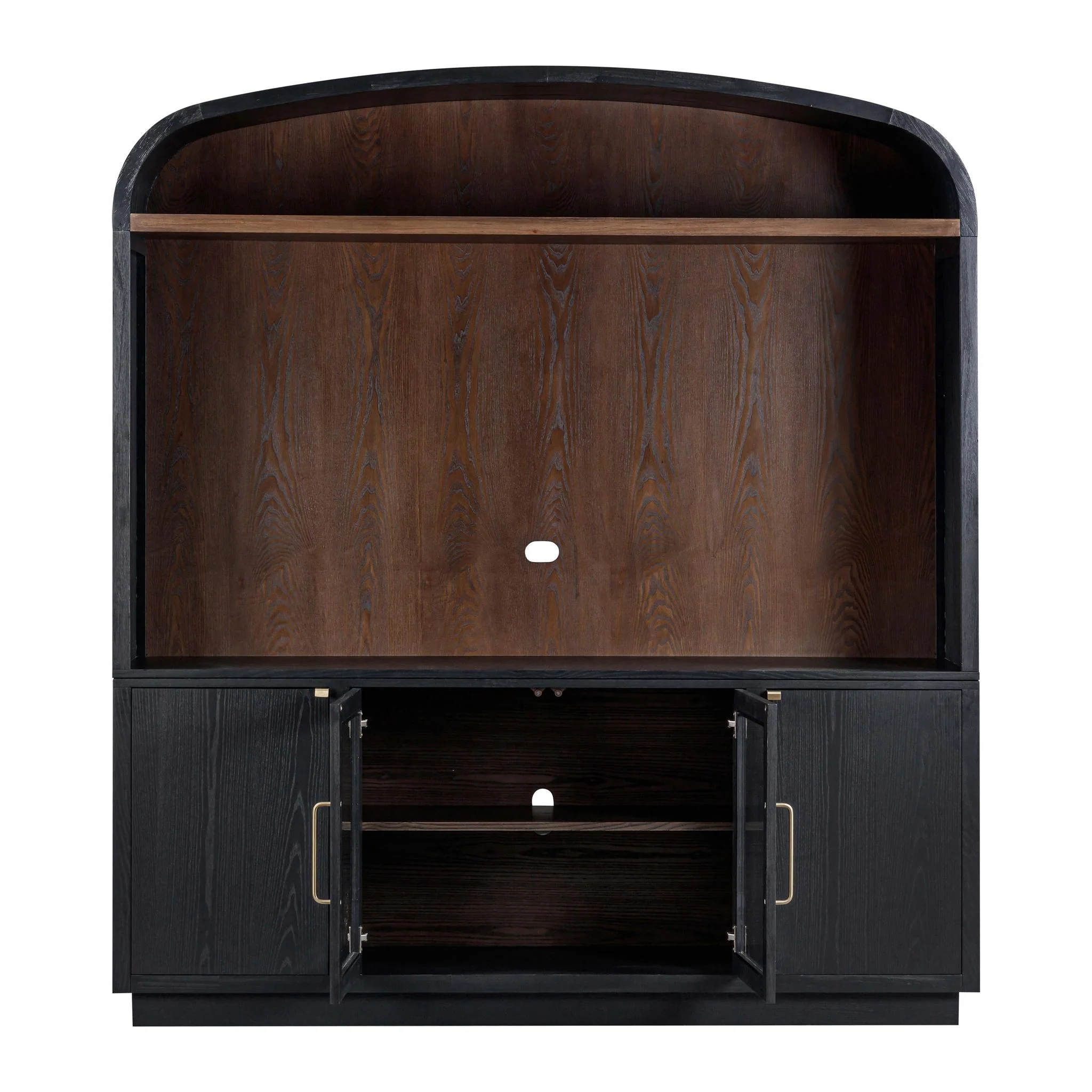 Marlow Black Wood Entertainment Center - Image 5