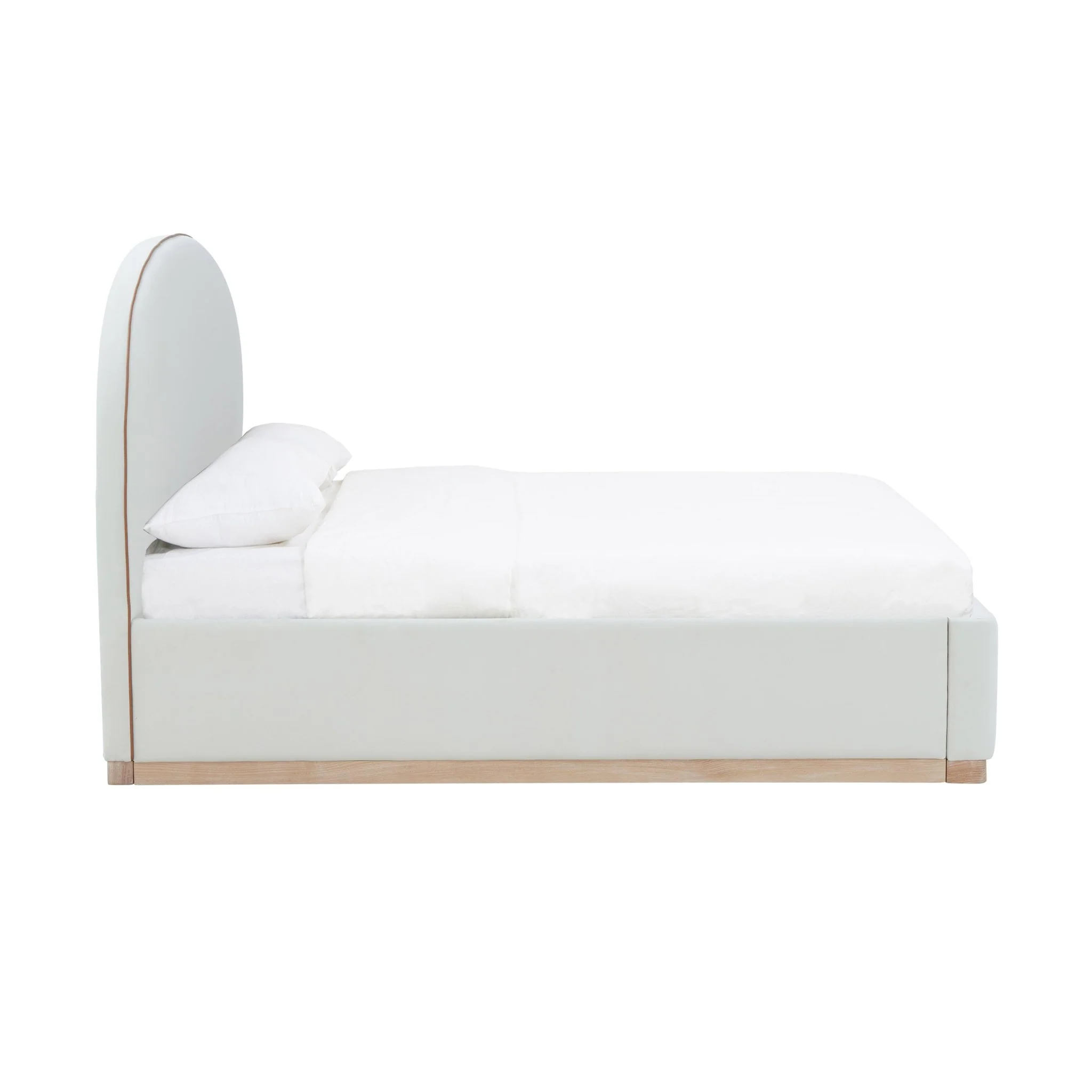 Marlow Cream Velvet King Bed - Image 6