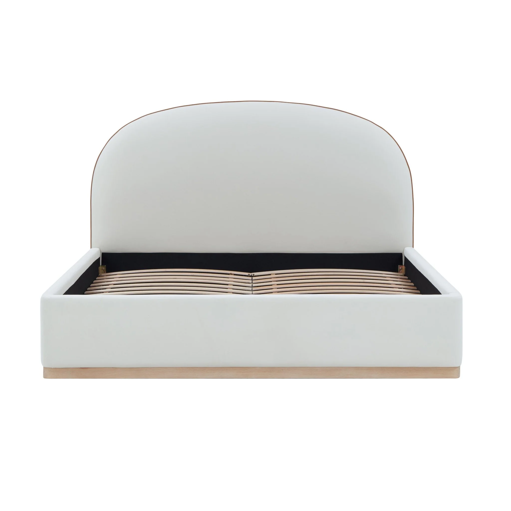 Marlow Cream Velvet King Bed - Image 7