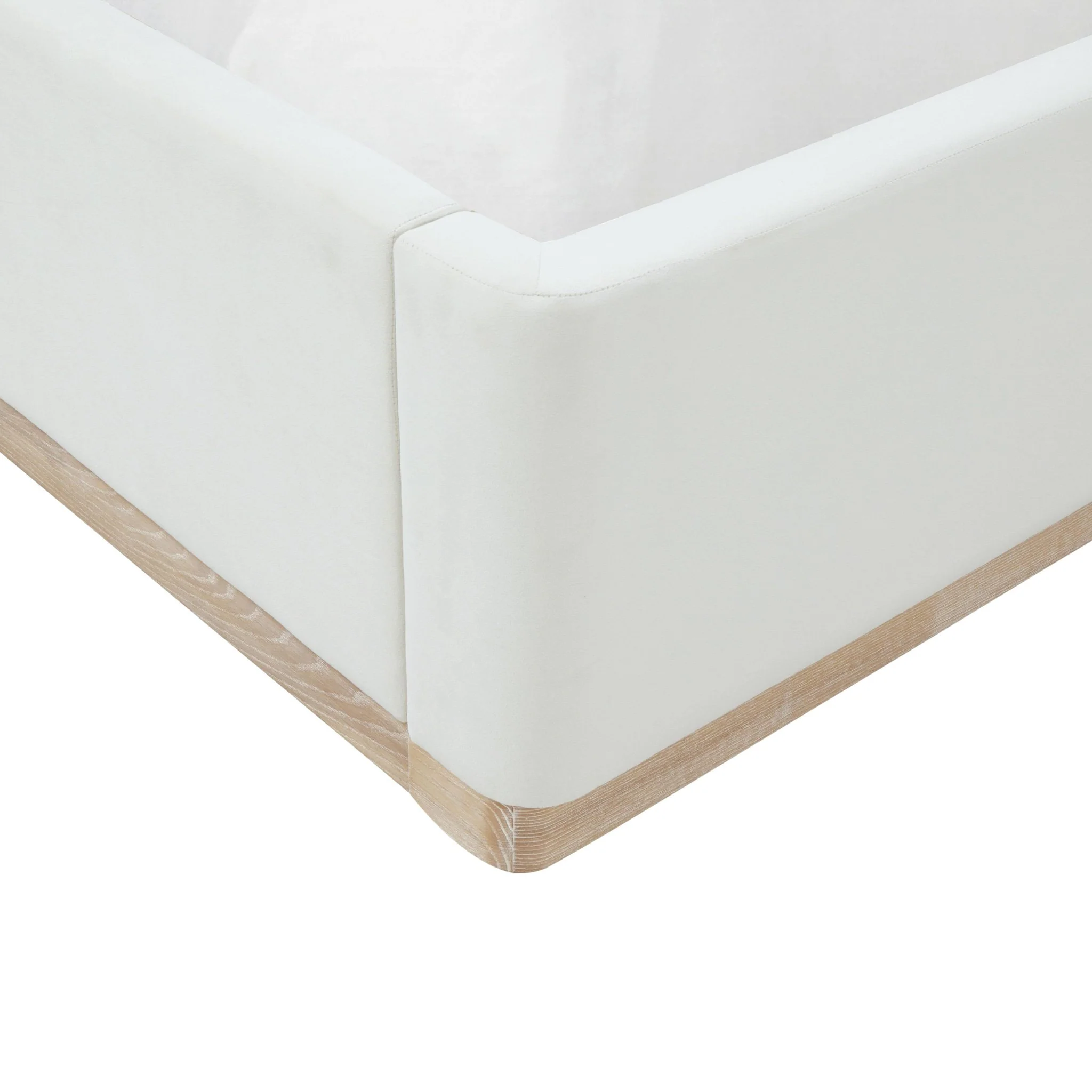 Marlow Cream Velvet Queen Bed - Image 10