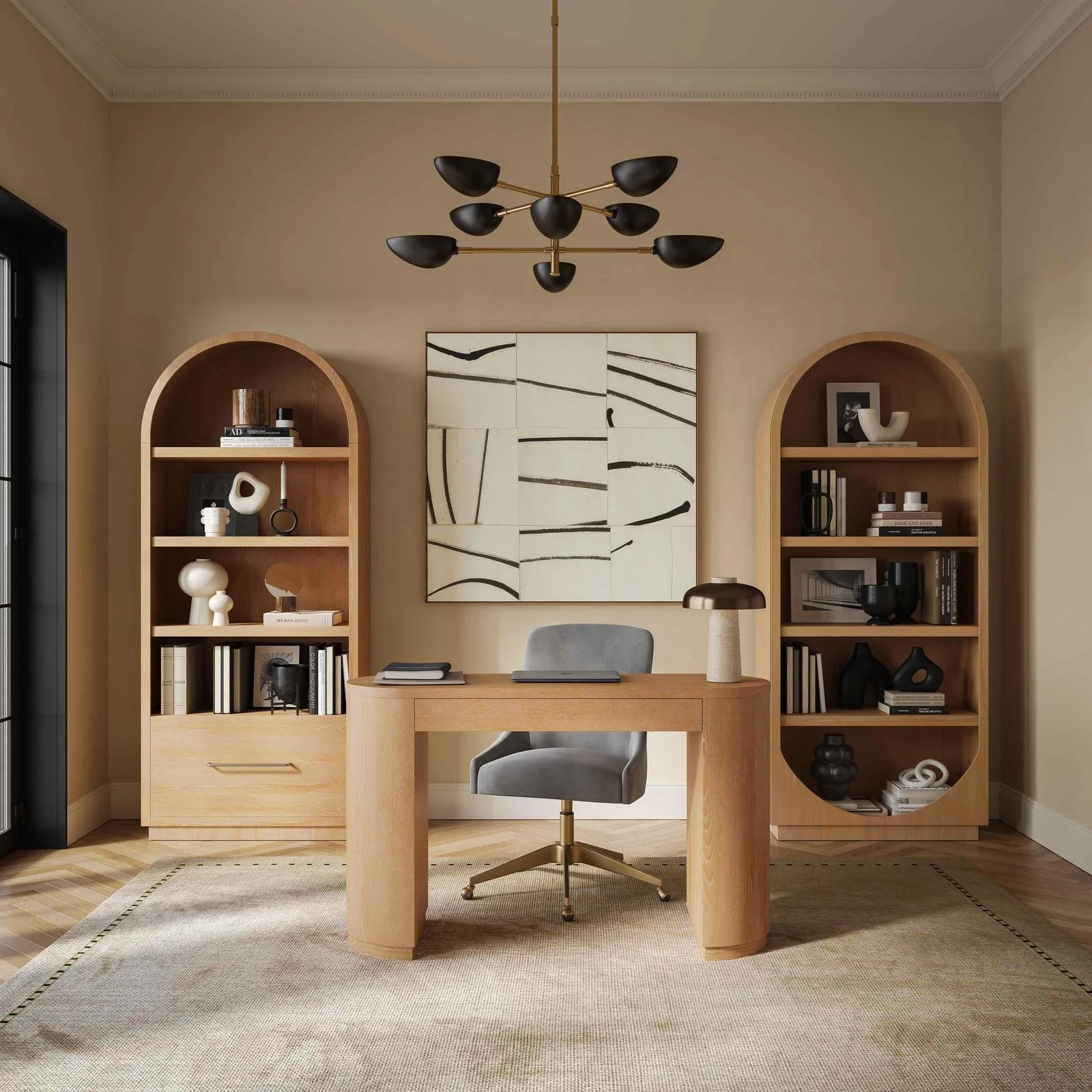 Marlow Natural Wood Bookcase - Image 3