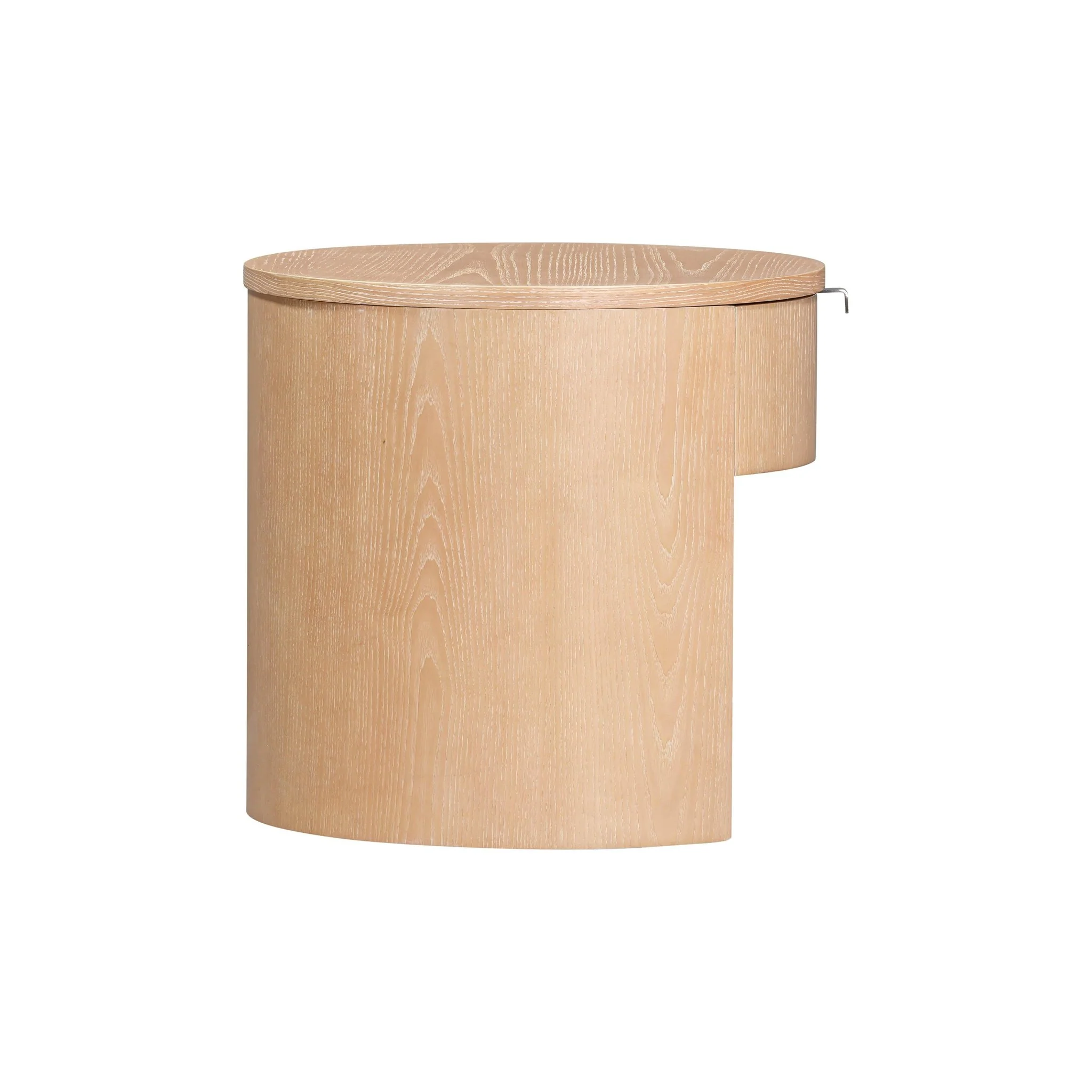 Marlow Natural Wood Round Nightstand - Image 5