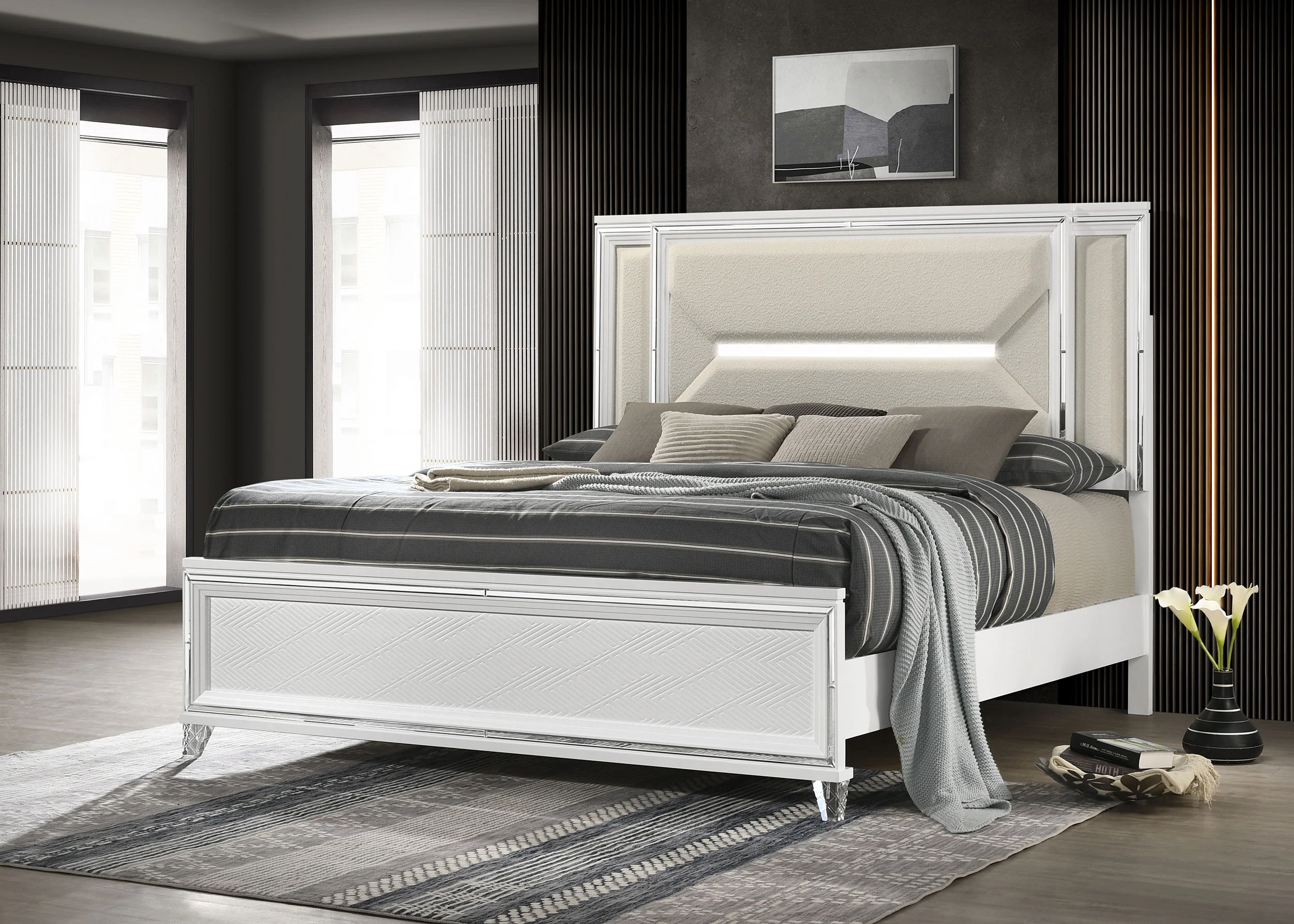 Marmore Panel Bed with LED Lighting - Image 13