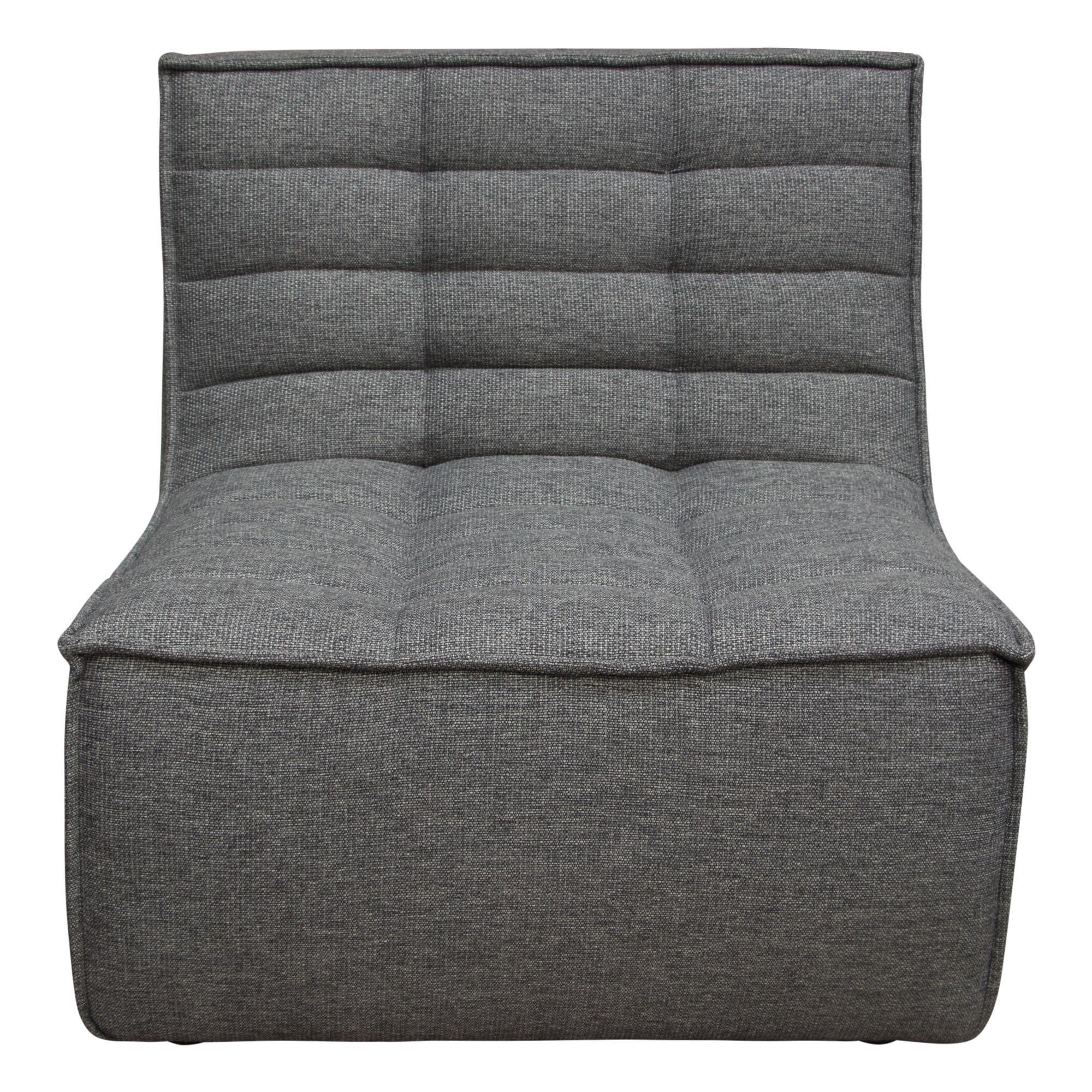 Marshall 3PC Corner Modular Sectional w/ Scooped Seat in Grey Fabric by Diamond Sofa - Image 7