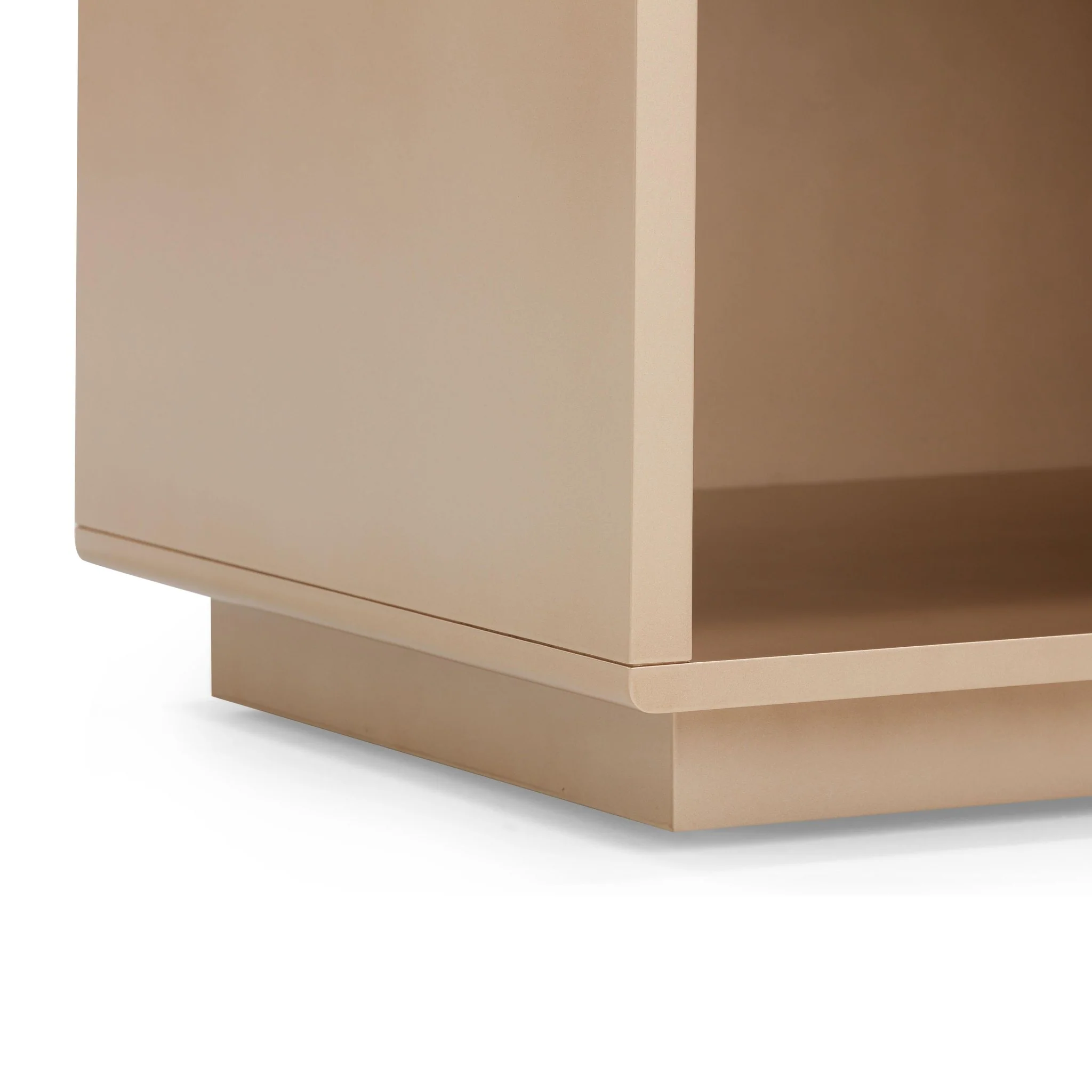 Martha Taupe Mirrored Nightstand - Image 8