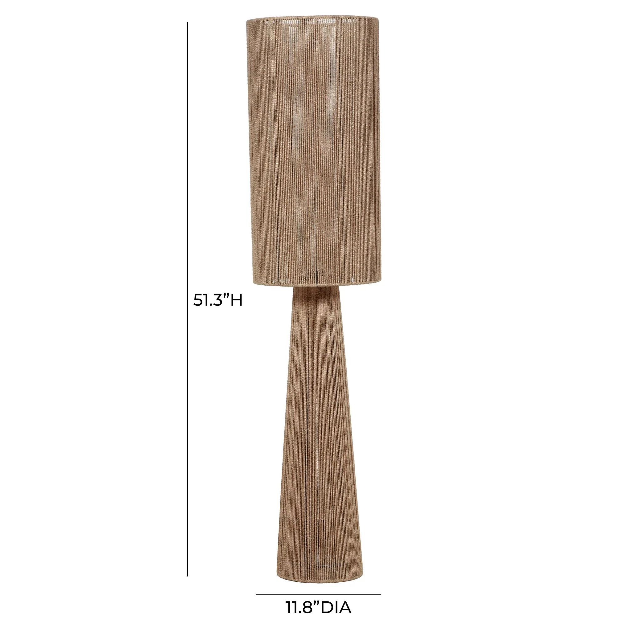 Marza Natural Jute 2-Bulb Floor Lamp - Image 7