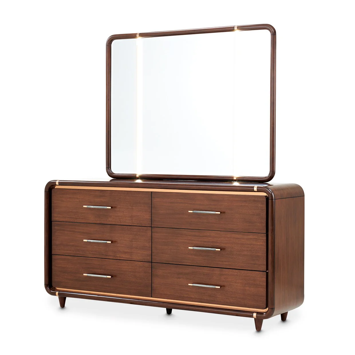 Mason Park Dresser with Mirror - Umber - Image 2
