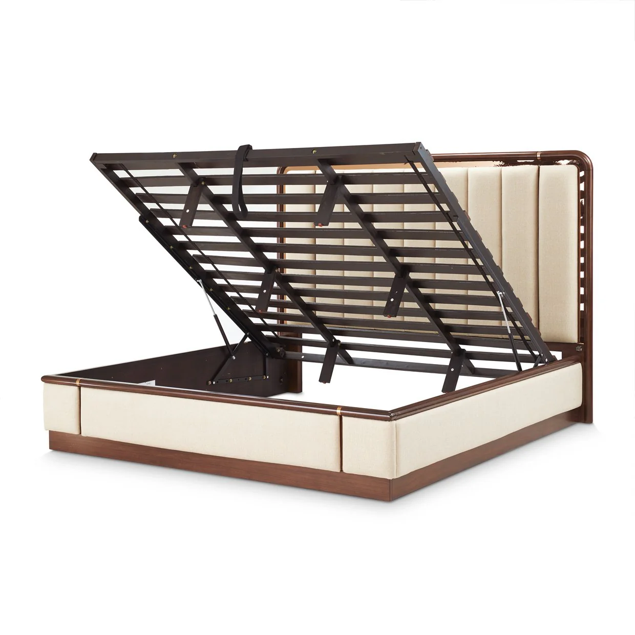 Mason Park King Platform Bed with Lift Mechanism - Umber - Image 4