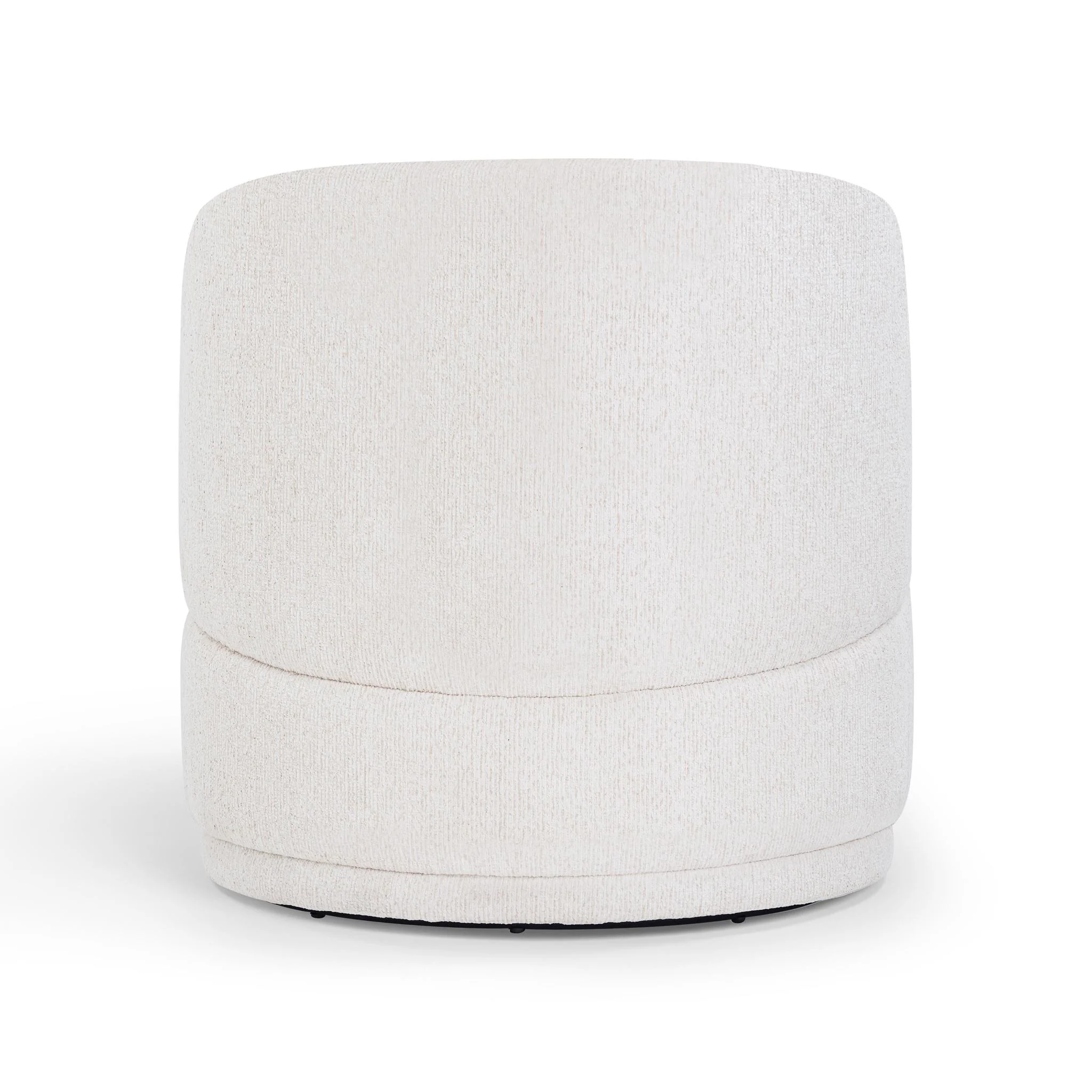 Massa Textured Beige Swivel Accent Chair - Image 4