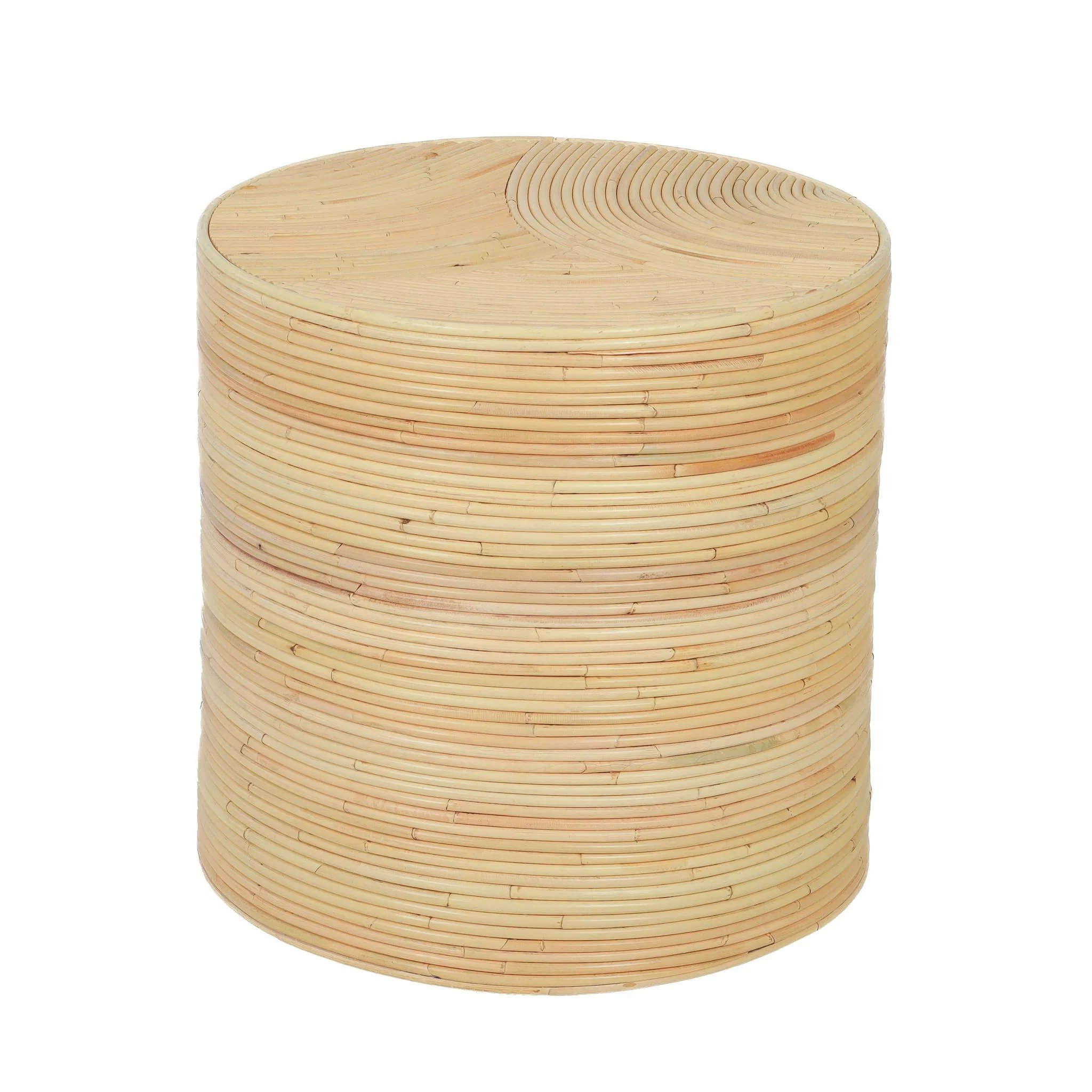 Matea Natural Rattan Arch Side Table - Image 3