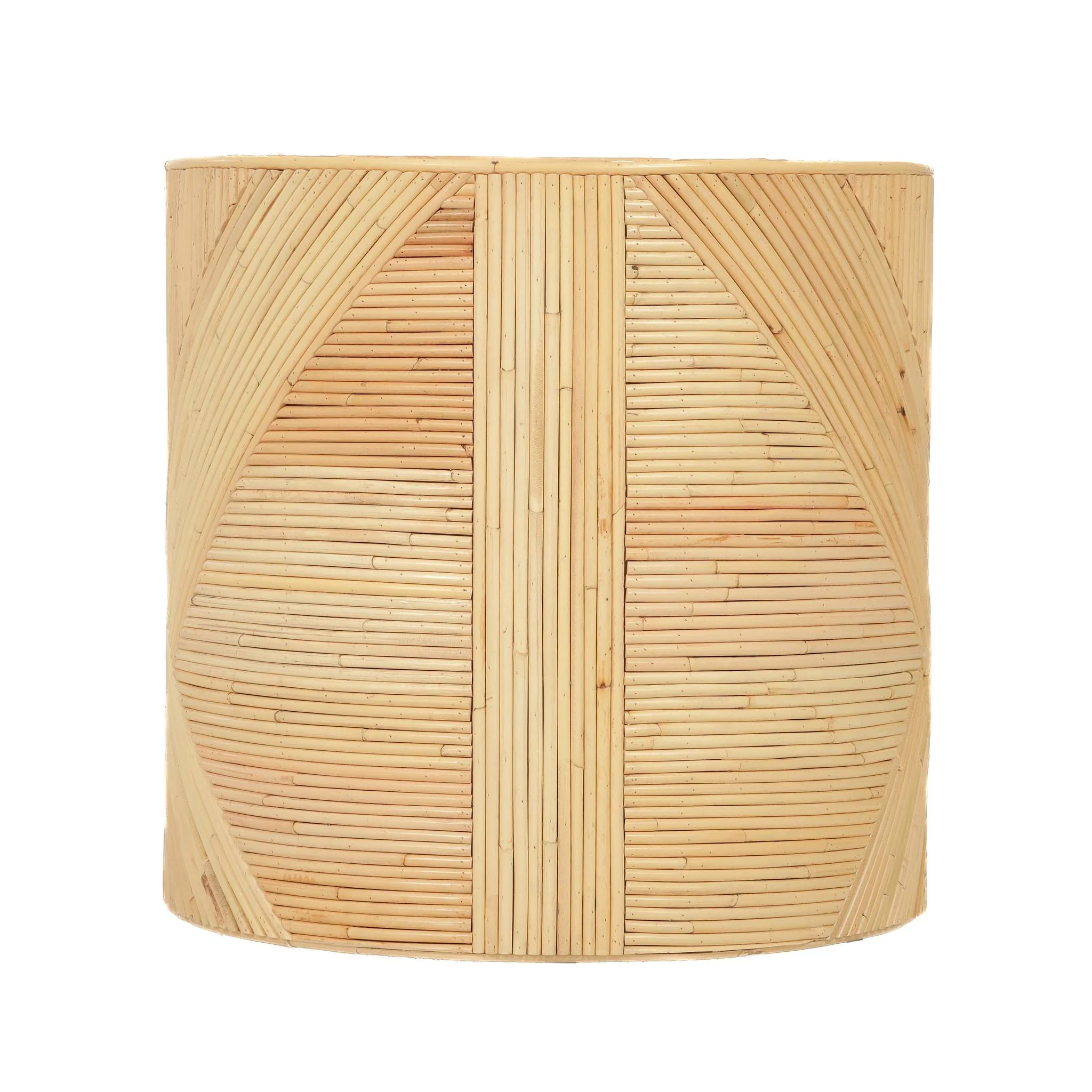 Matea Natural Rattan Cross Side Table - Image 4