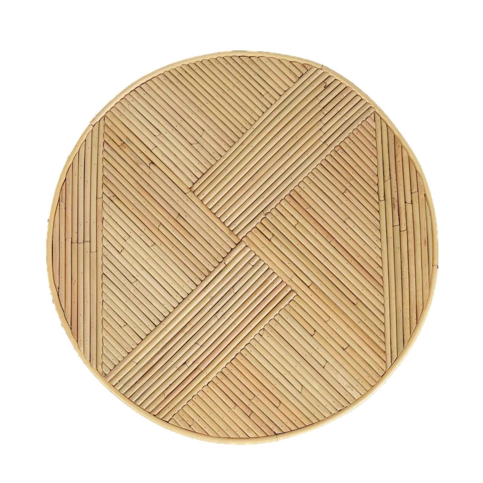Matea Natural Rattan Cross Side Table - Image 5