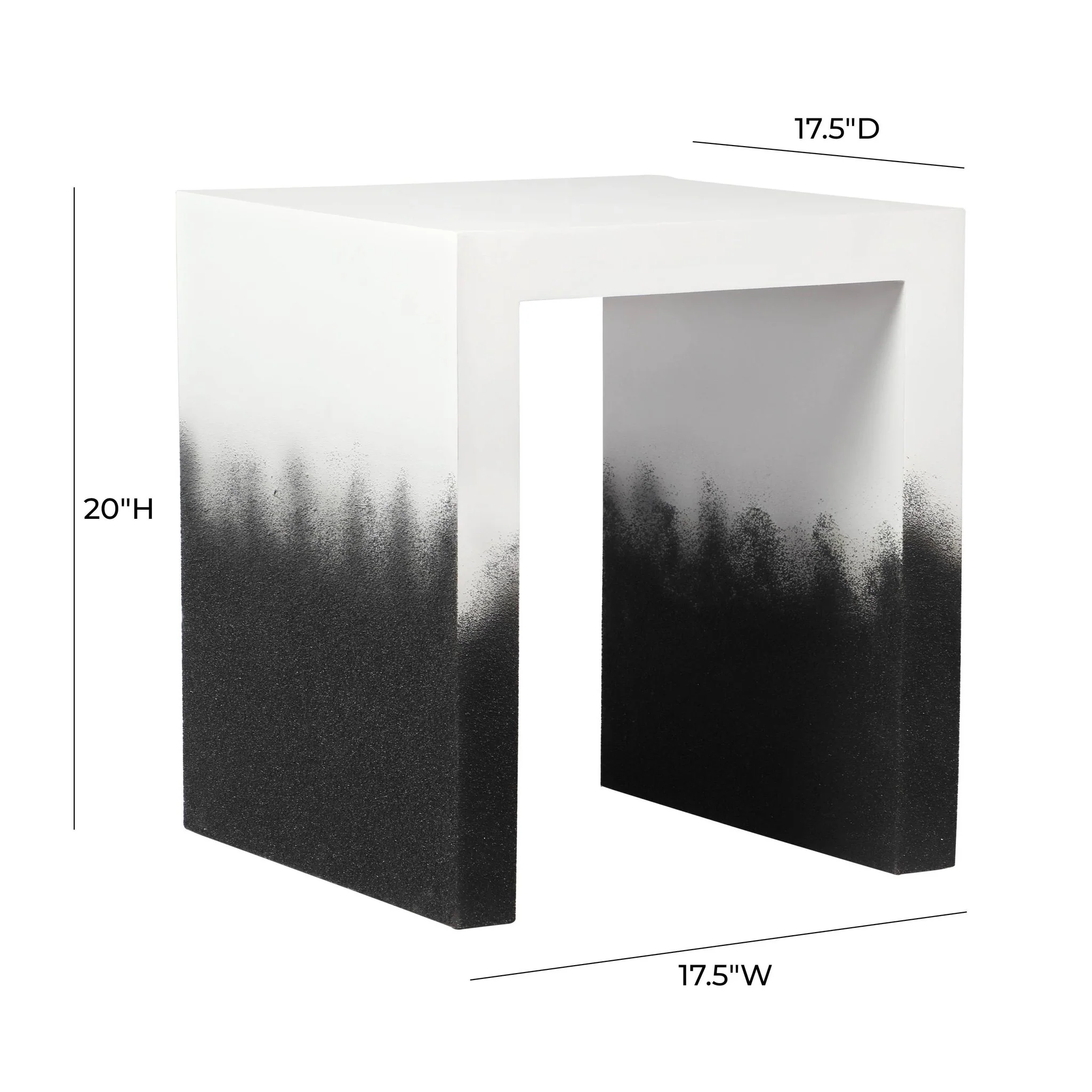 Matra Black and White End Table - Image 7