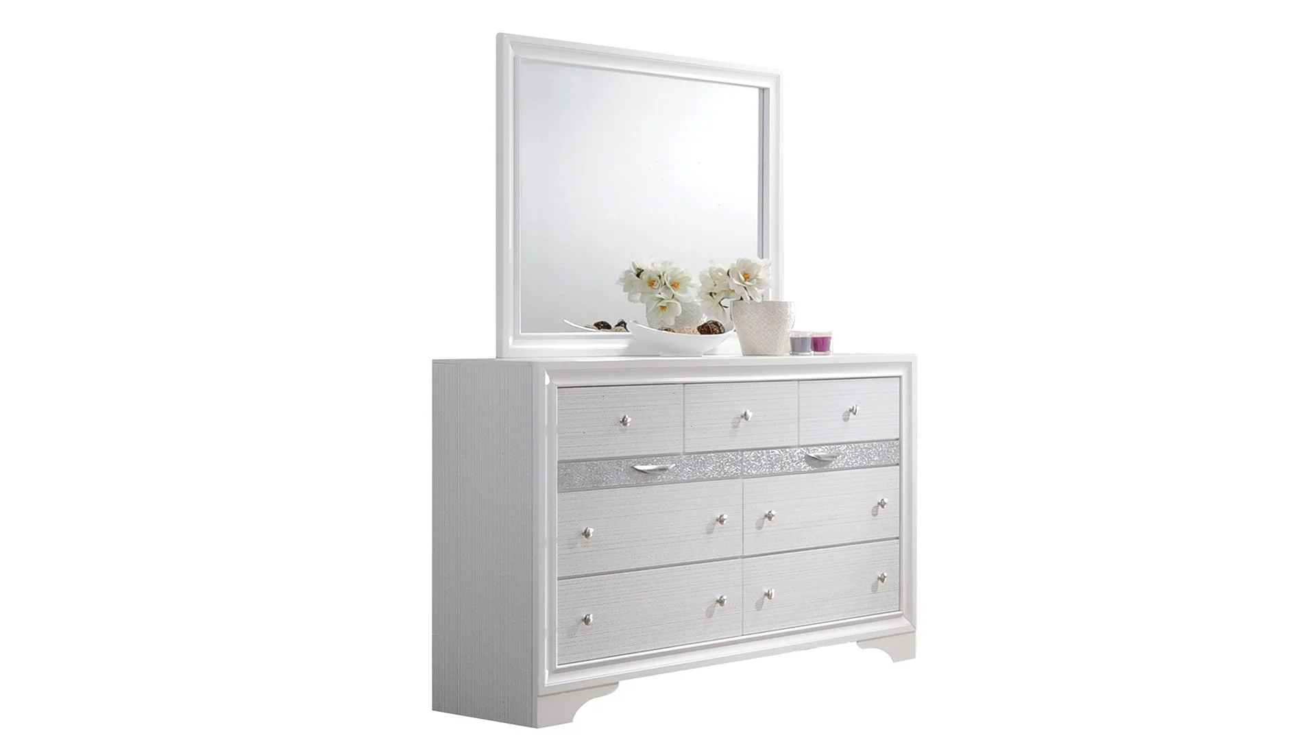 Matrix 4 Pc King Bed White - Image 4