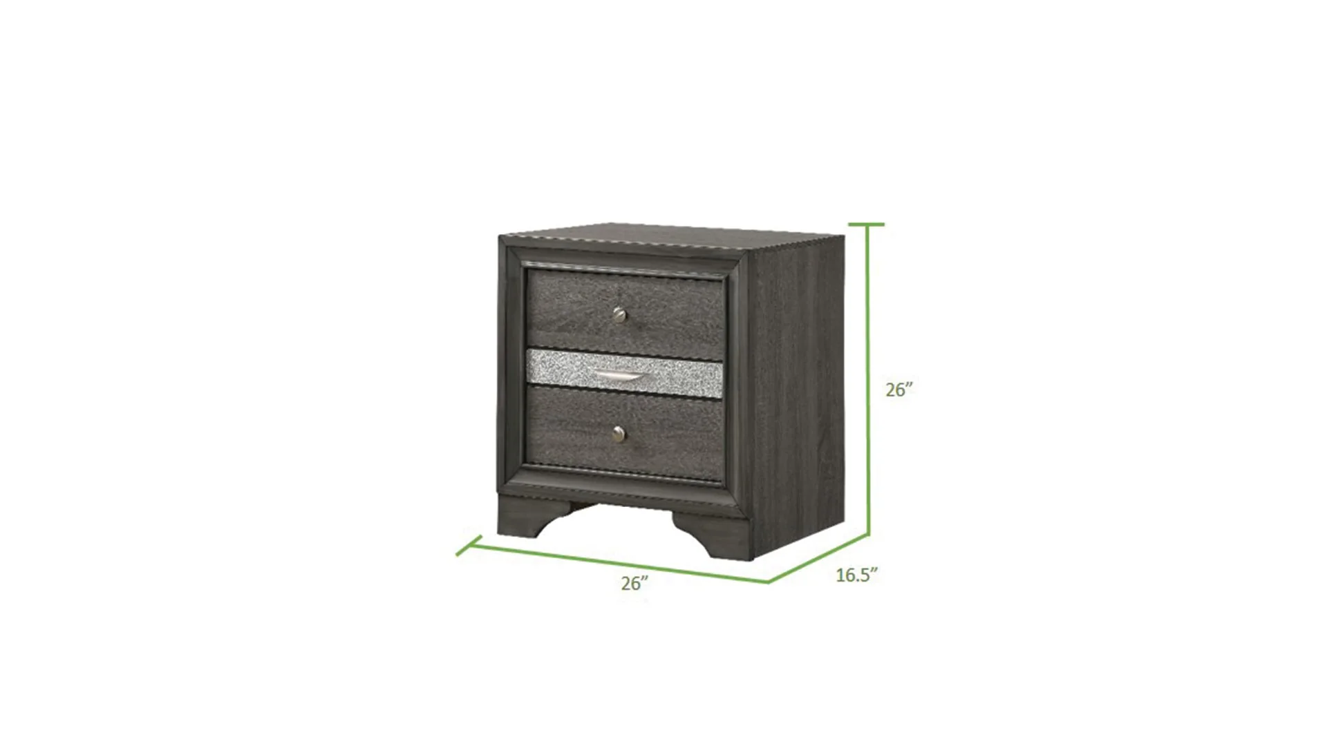Matrix 4 Pc Queen Bed  Gray - Image 14