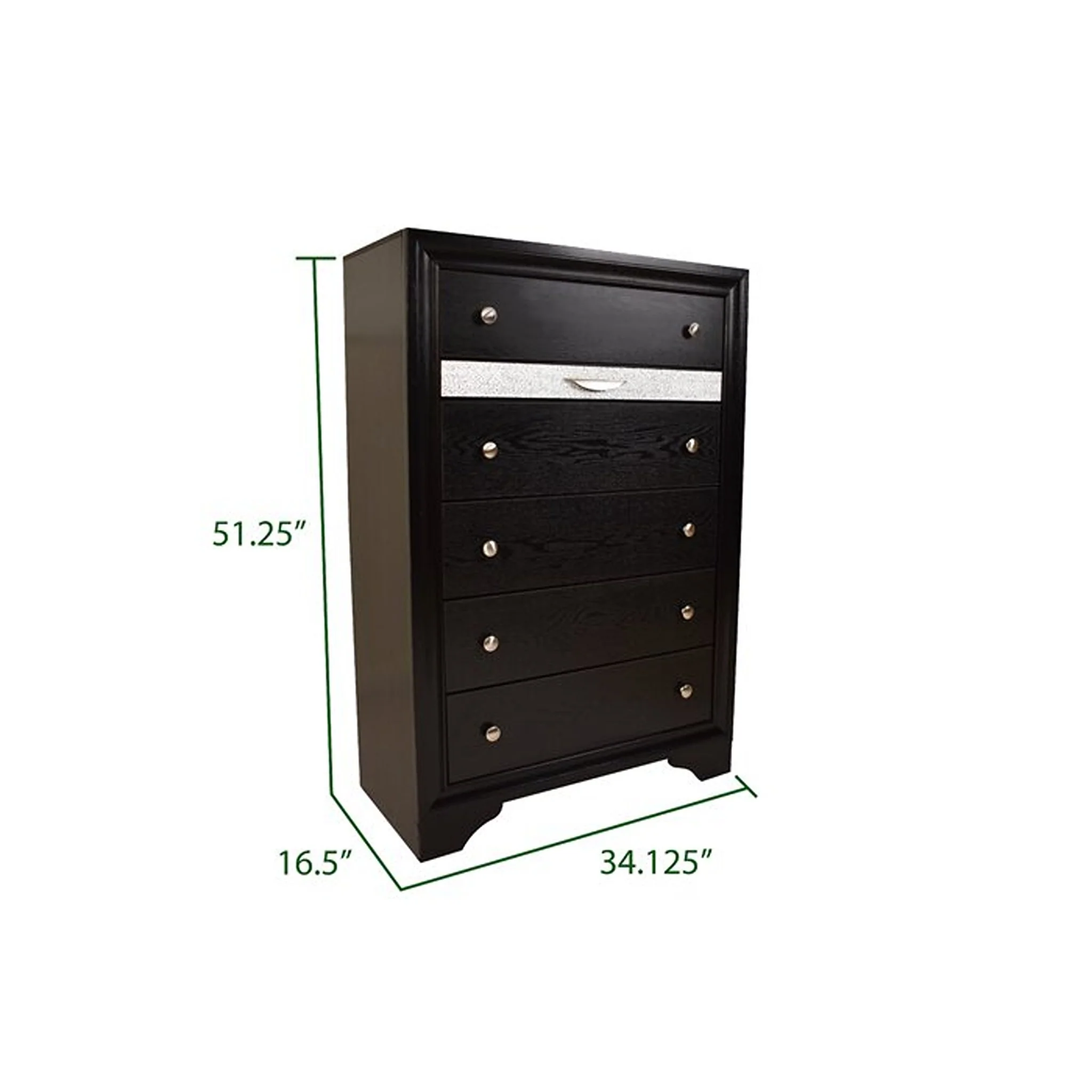 Matrix 5 Pc King Bed Black - Image 22