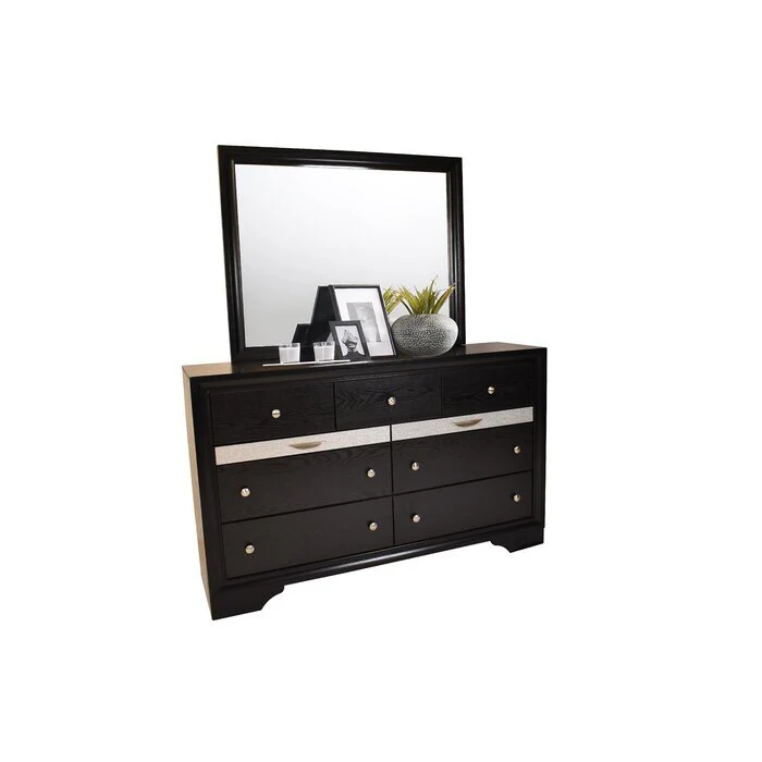 Matrix 5 Pc Queen Bed Black - Image 12