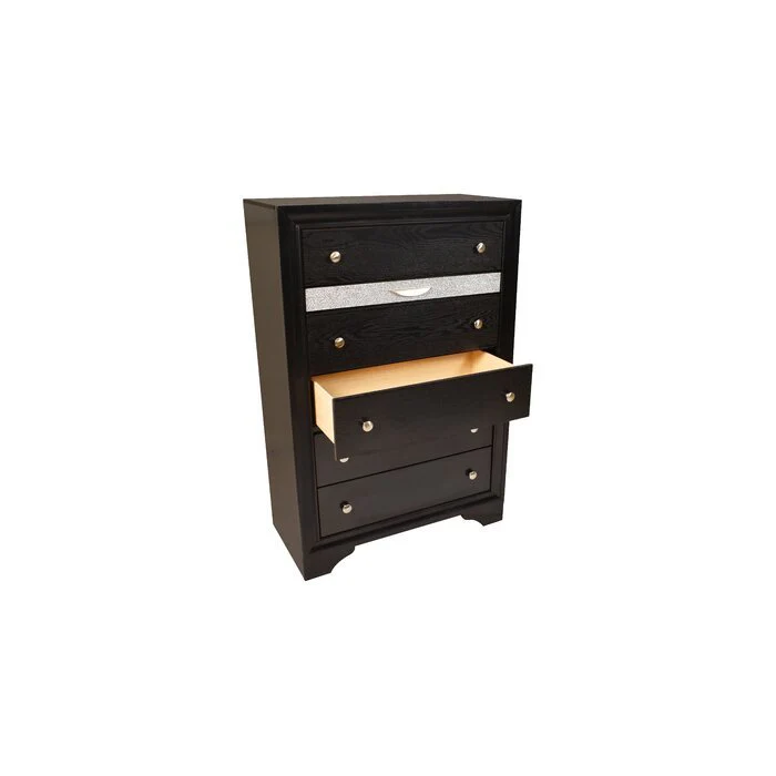 Matrix 5 Pc Queen Bed Black - Image 20