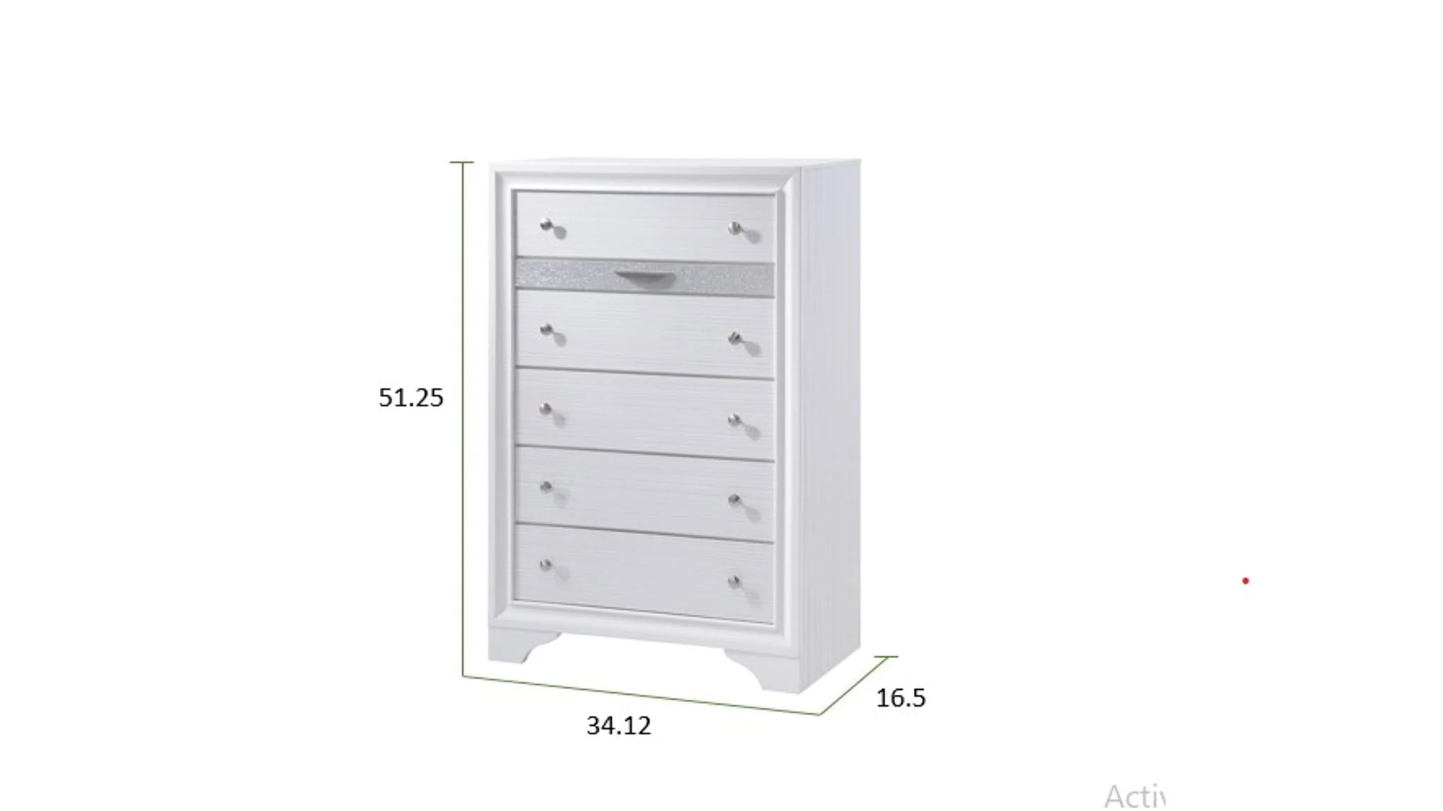 Matrix 5 Pc Queen Bed White - Image 16