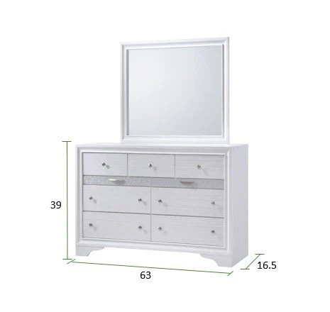 Matrix 5 Pc Queen Bed White - Image 5