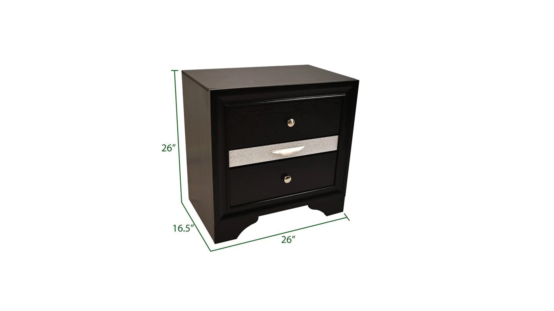 Matrix Nightstand  Black - Image 2