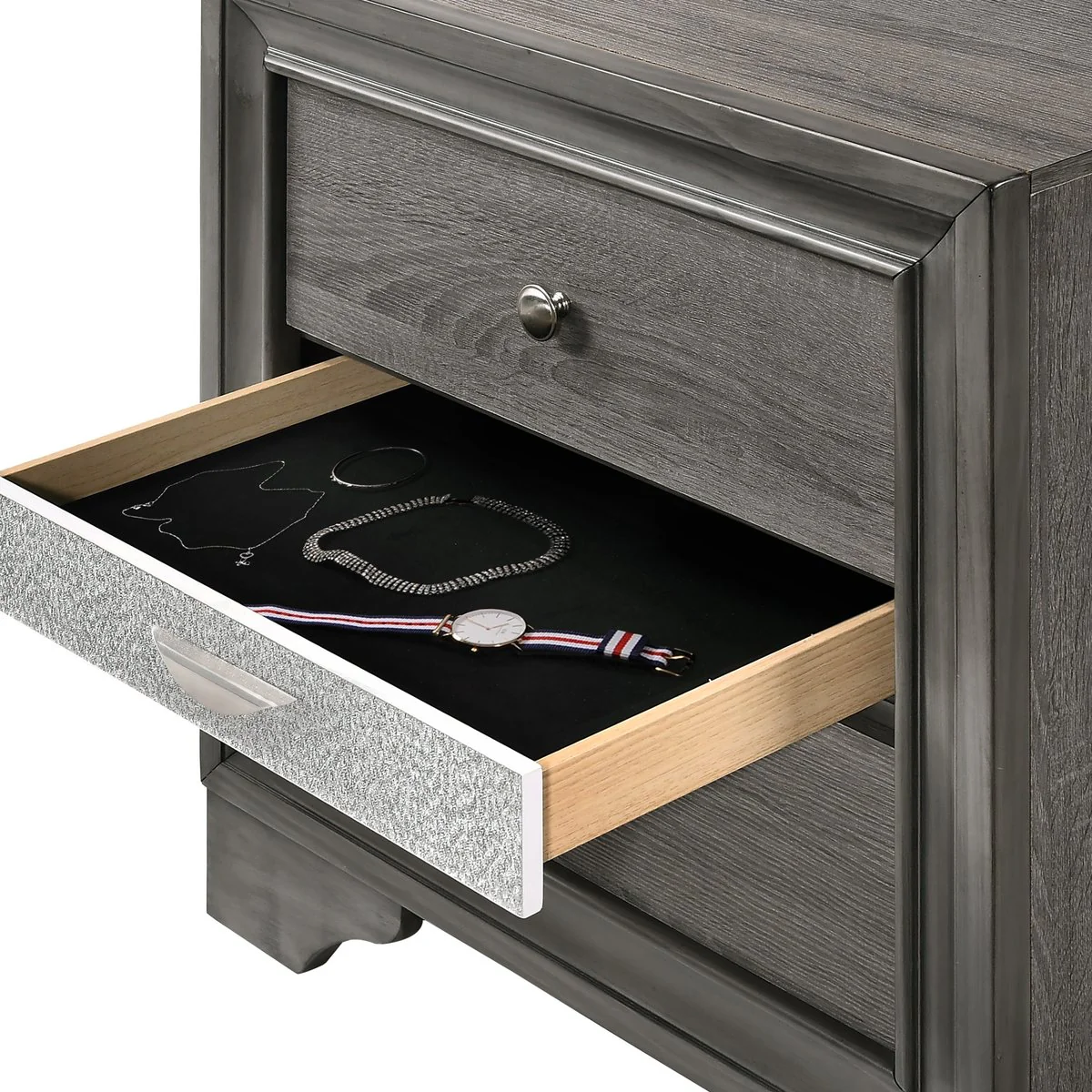 Matrix Nightstand  Gray - Image 5