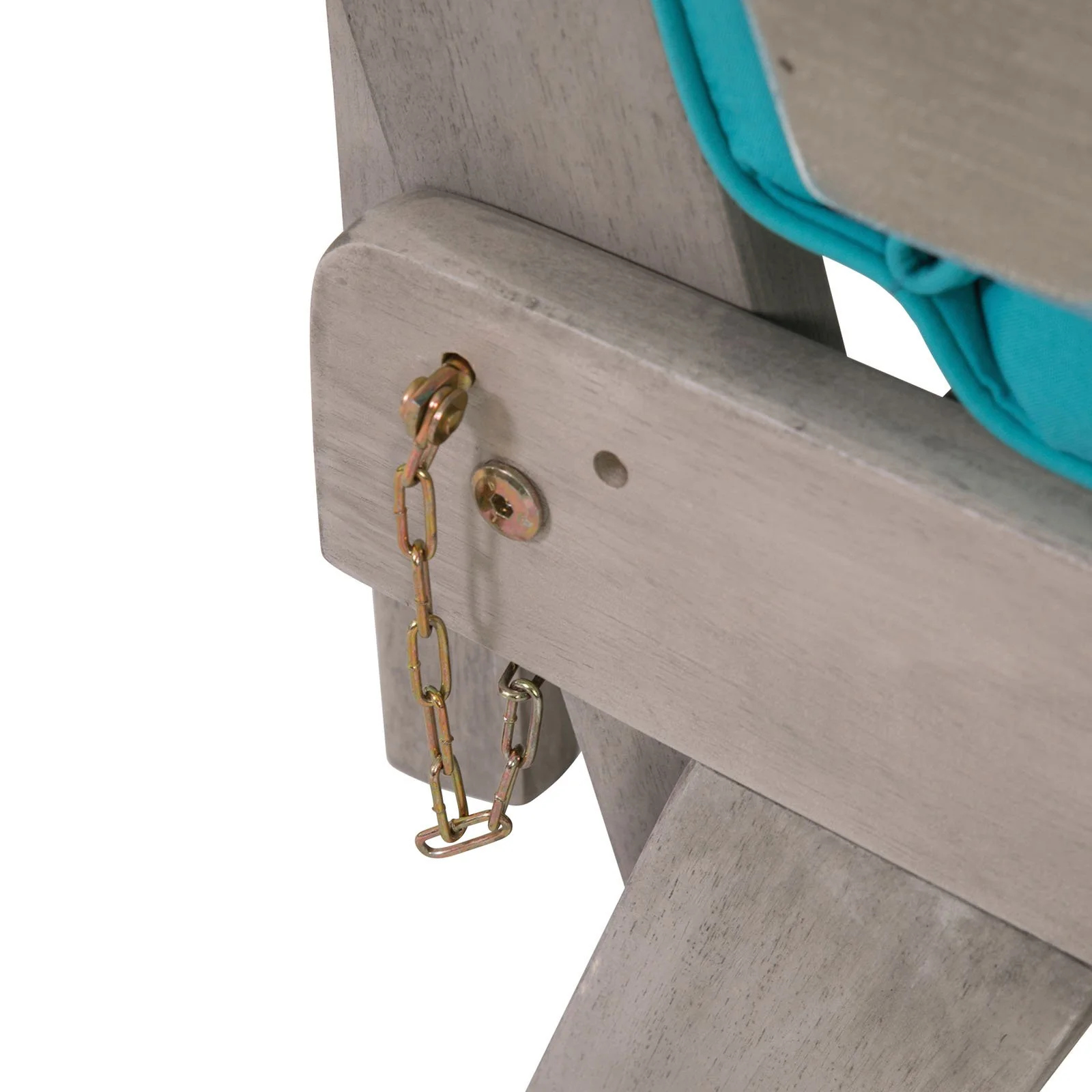 Maui Convertible Sofa Daybed, Gray/Turquoise - Image 5
