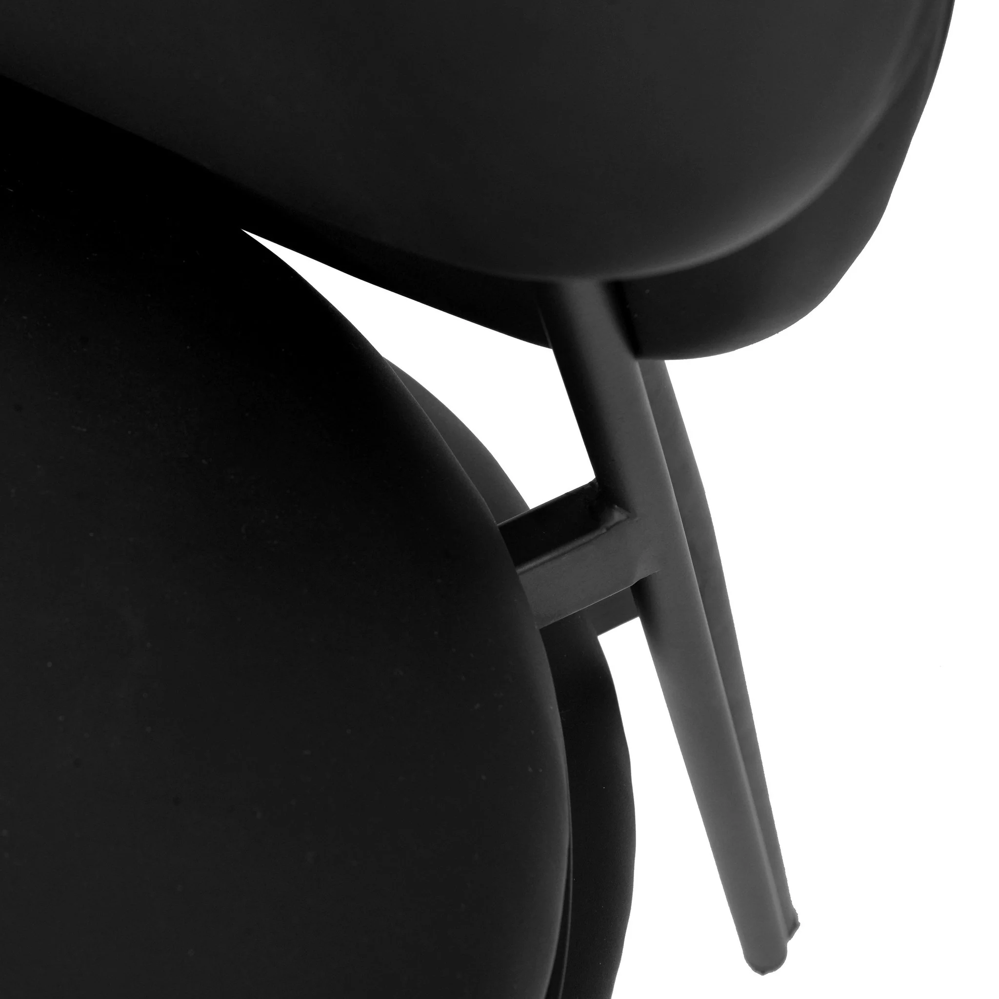 McKenzie Black Performance Vegan Leather Stackable Dining Chair - Set of 2 - Image 8