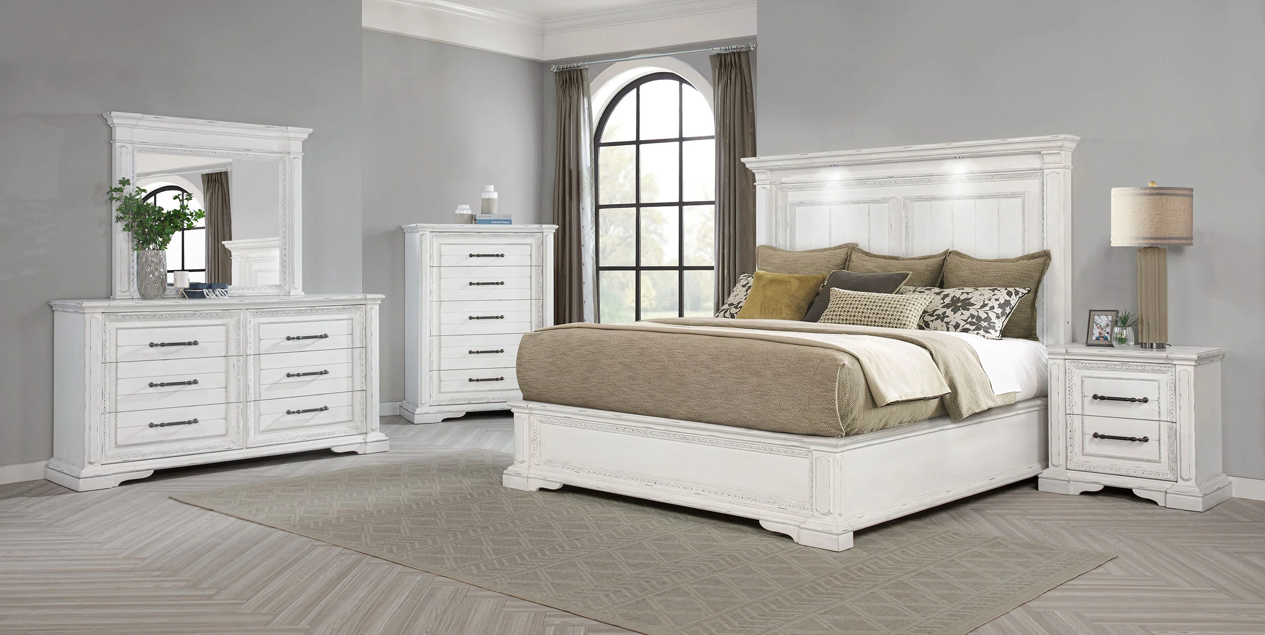 McKinney Panel Bed with LED Lighting - Image 36