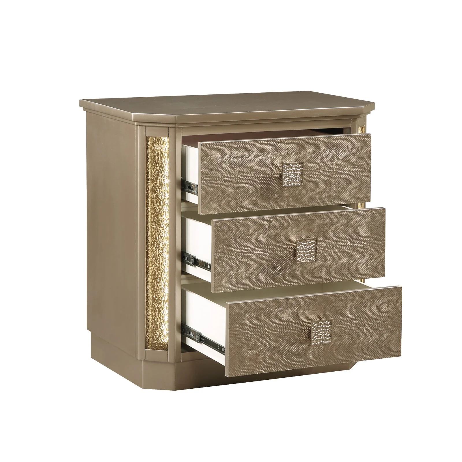 Medusa King 5 Pc Bedroom Set Gold - Image 18