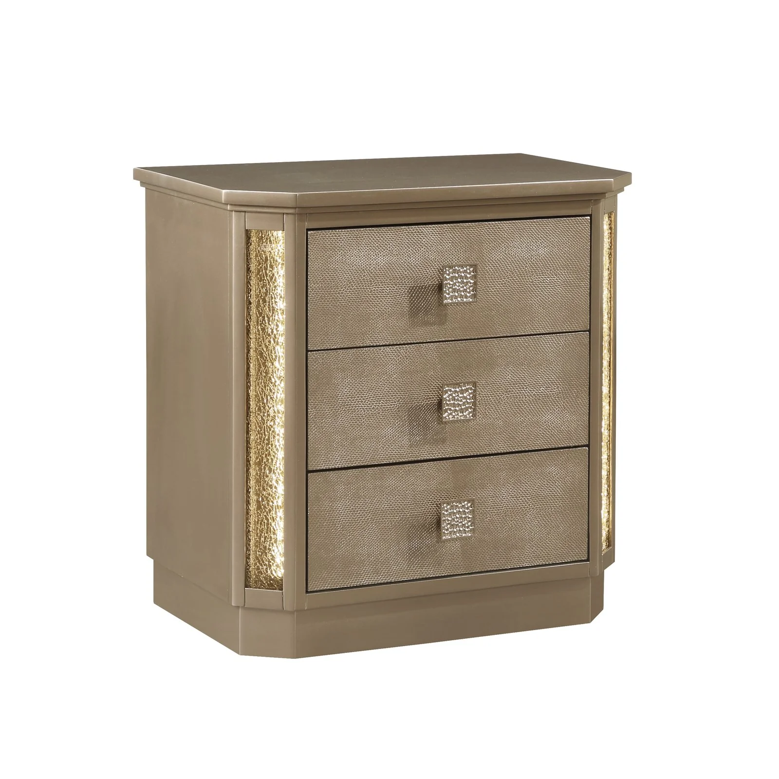 Medusa Queen 5 Pc Bedroom Set  Gold - Image 14