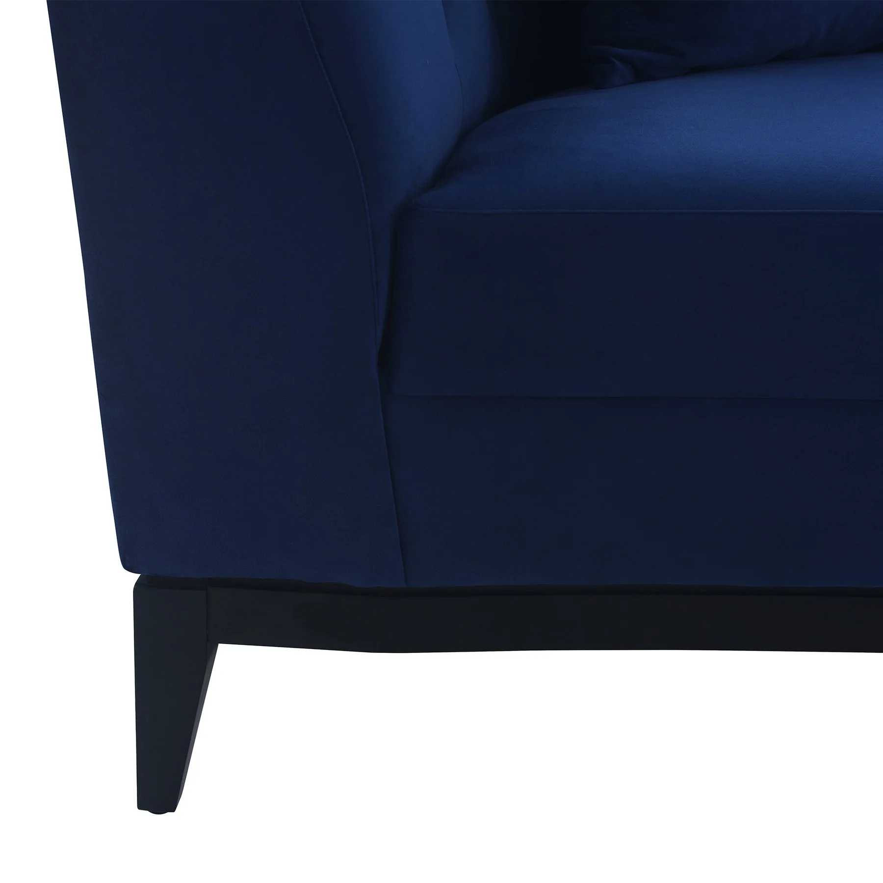 Melange 3 Piece Blue Velvet Living Room Seating Set - Image 7