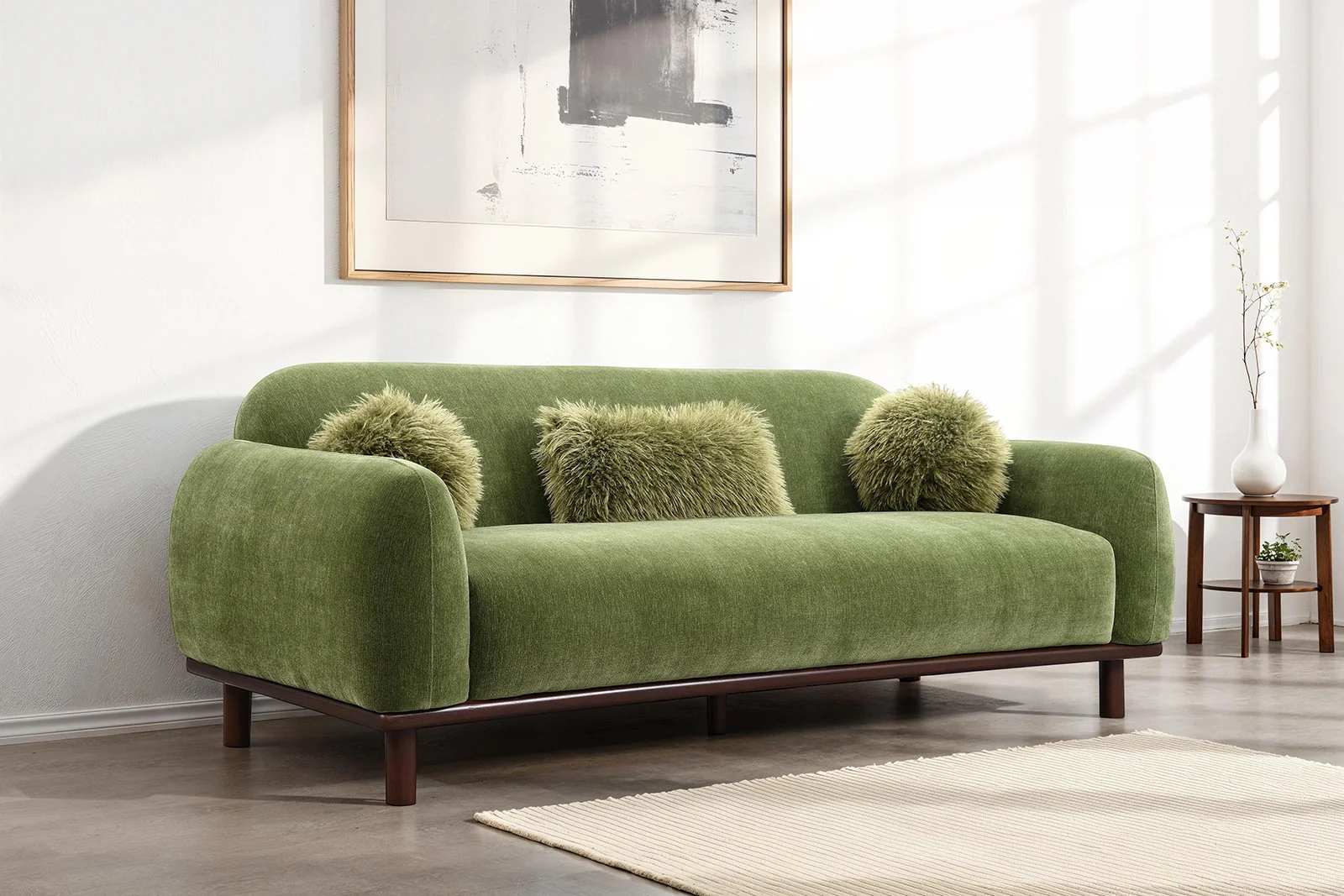 Mellone Sofa, Olive Green - Image 2
