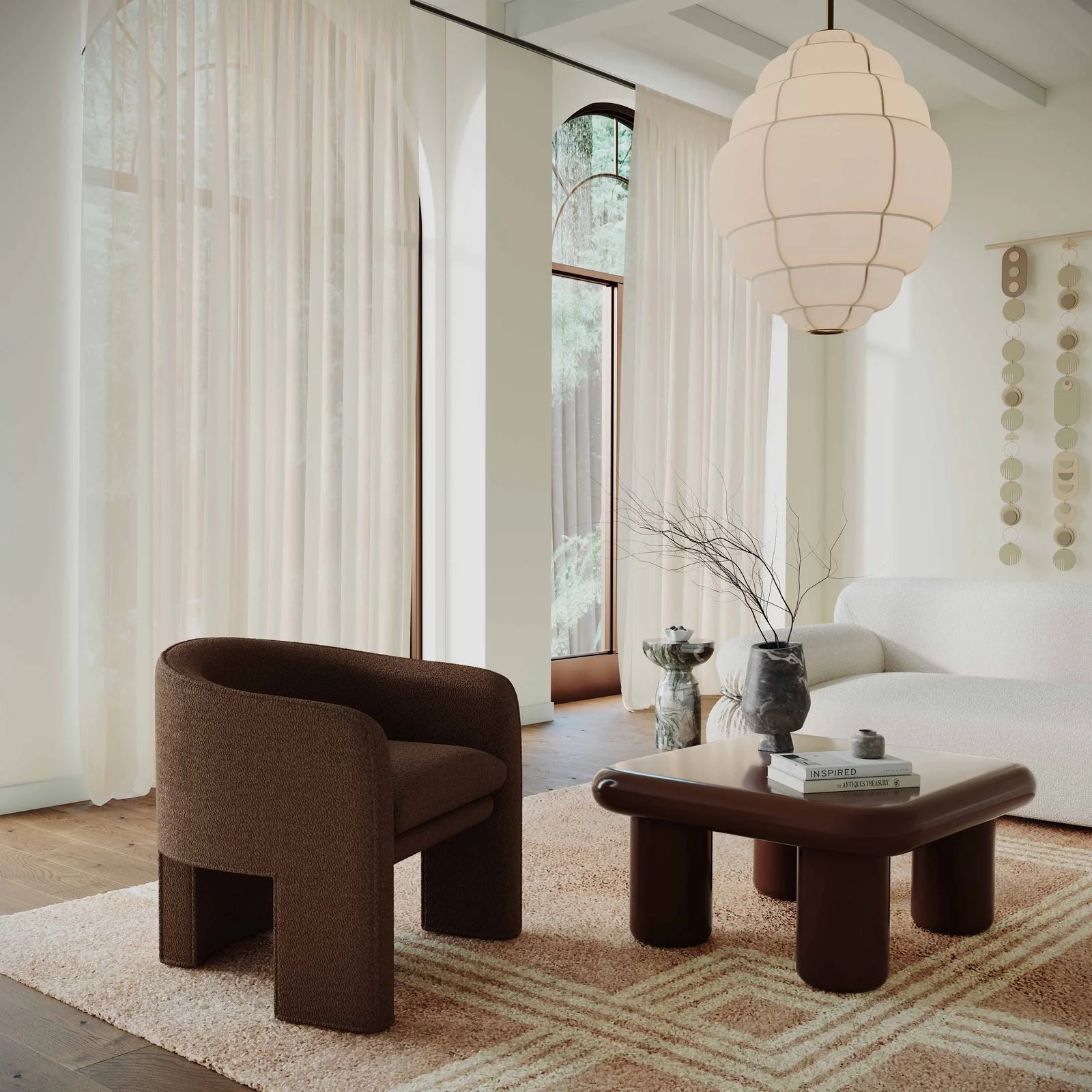 Memphis Chocolate Brown Coffee Table - Image 2