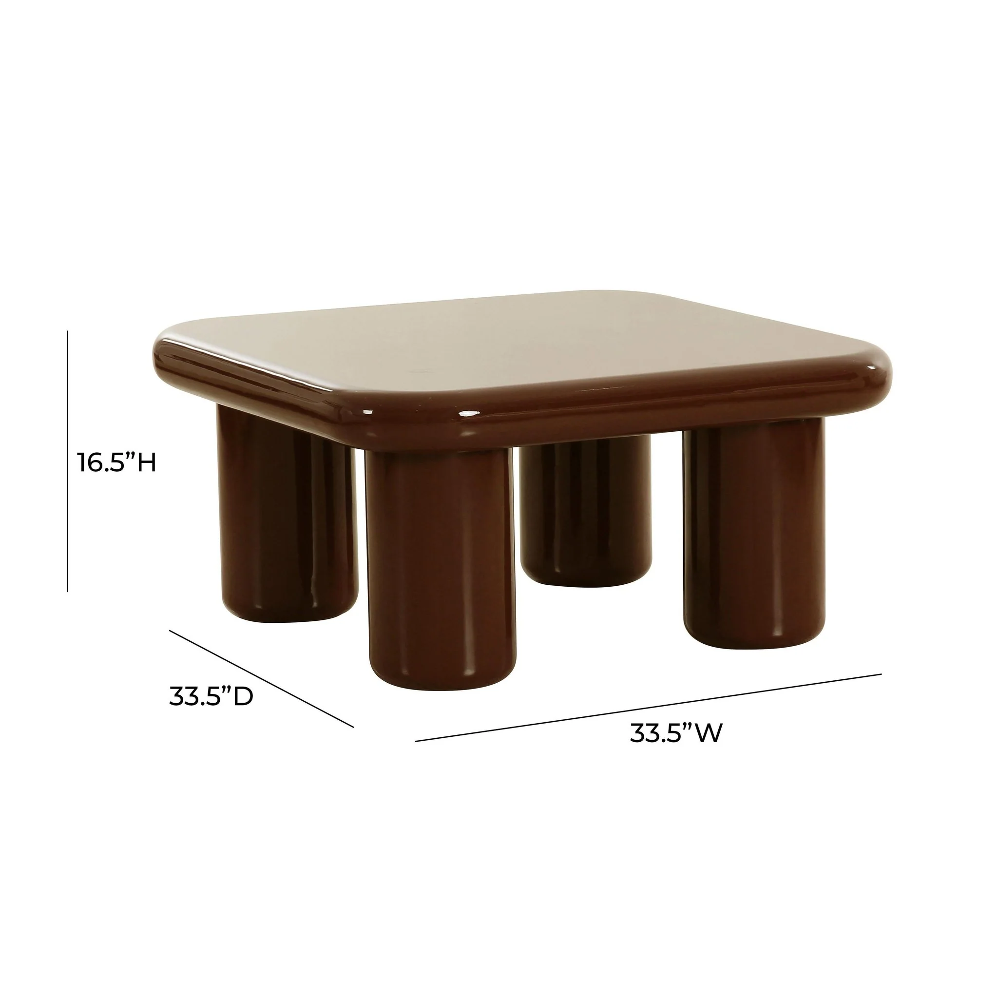 Memphis Chocolate Brown Coffee Table - Image 6