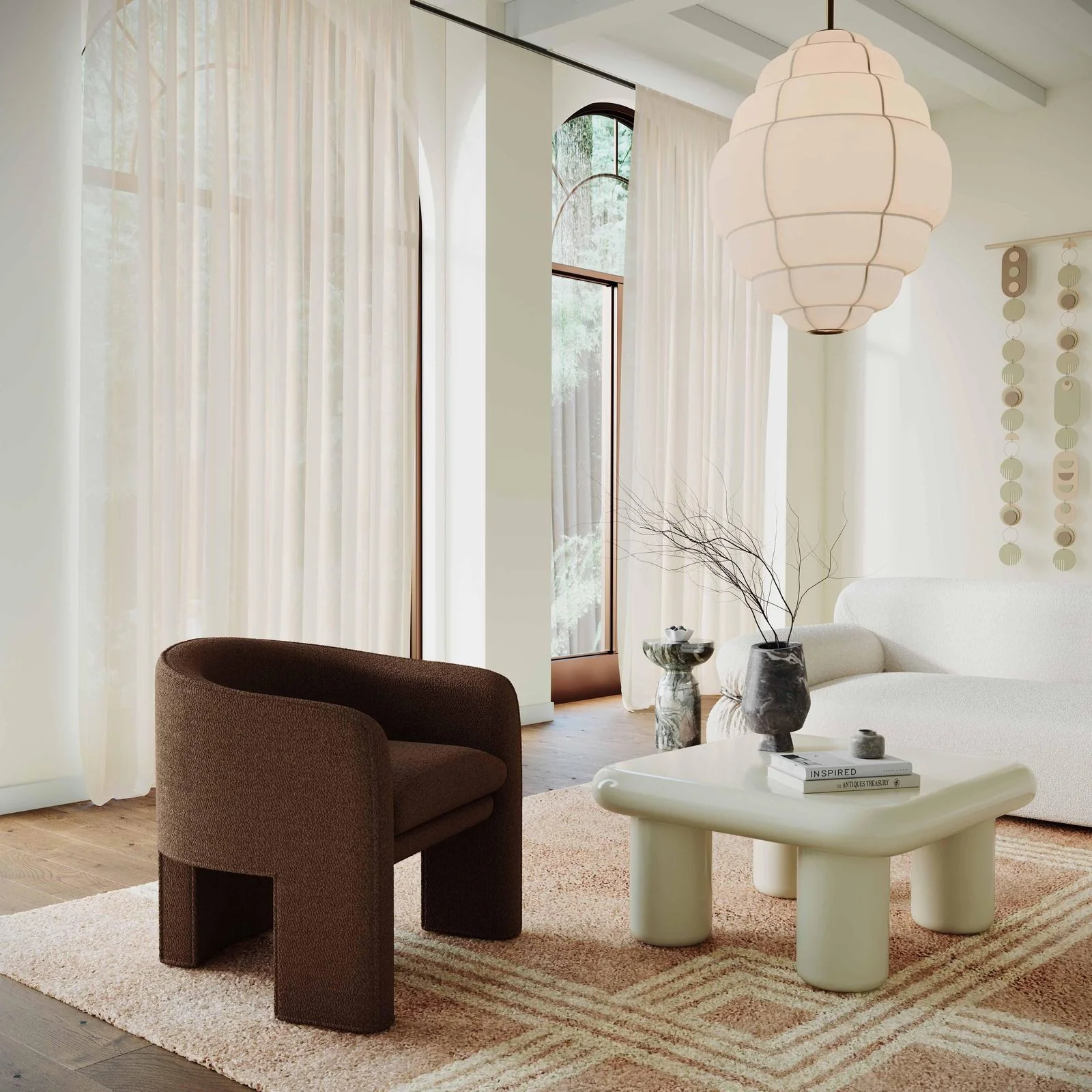 Memphis Cream Coffee Table - Image 2