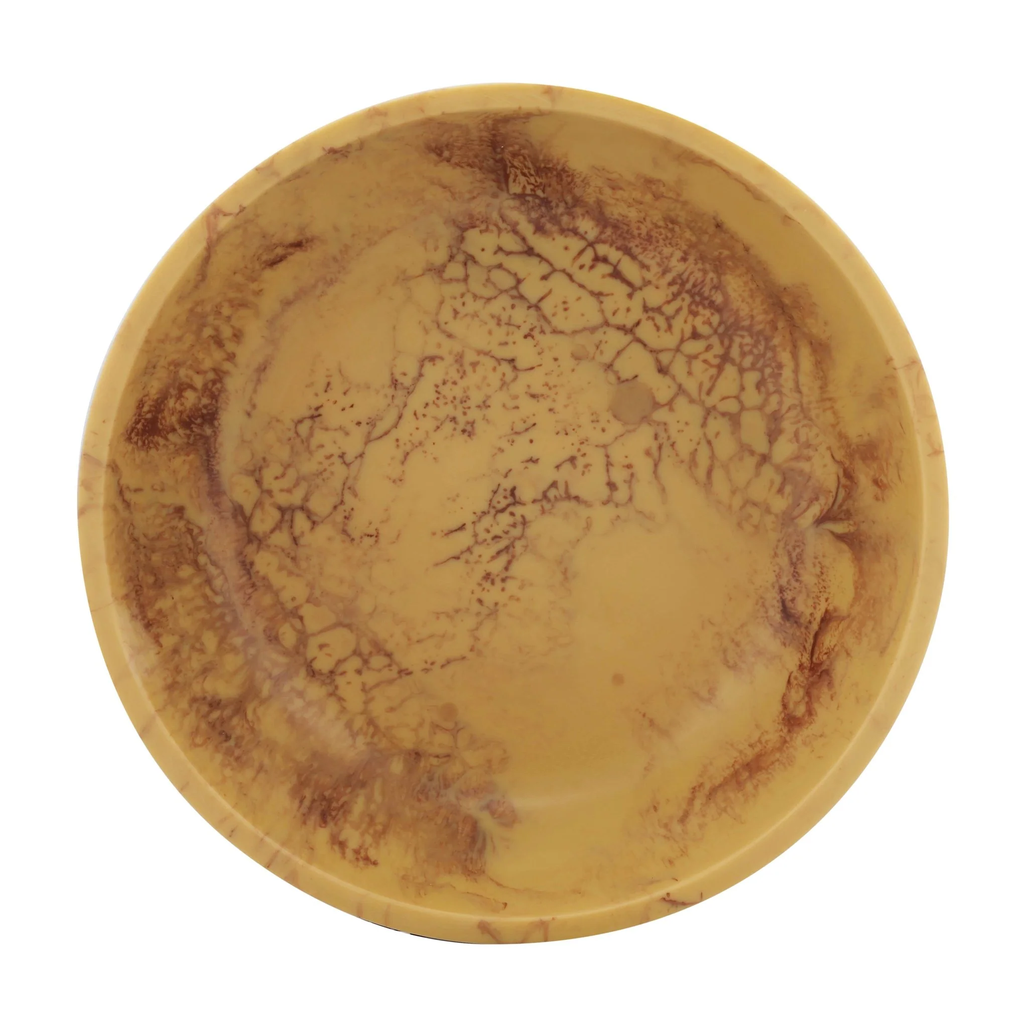 Mera Mustard Yellow Resin Serving Bowl - Image 2