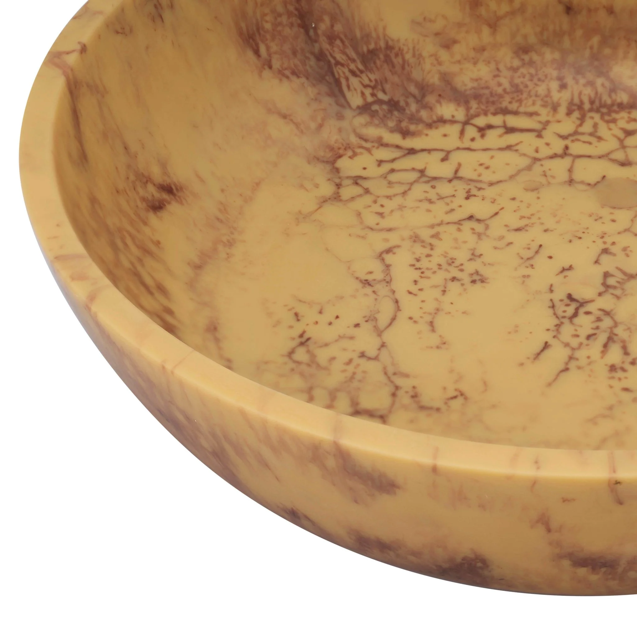 Mera Mustard Yellow Resin Serving Bowl - Image 3