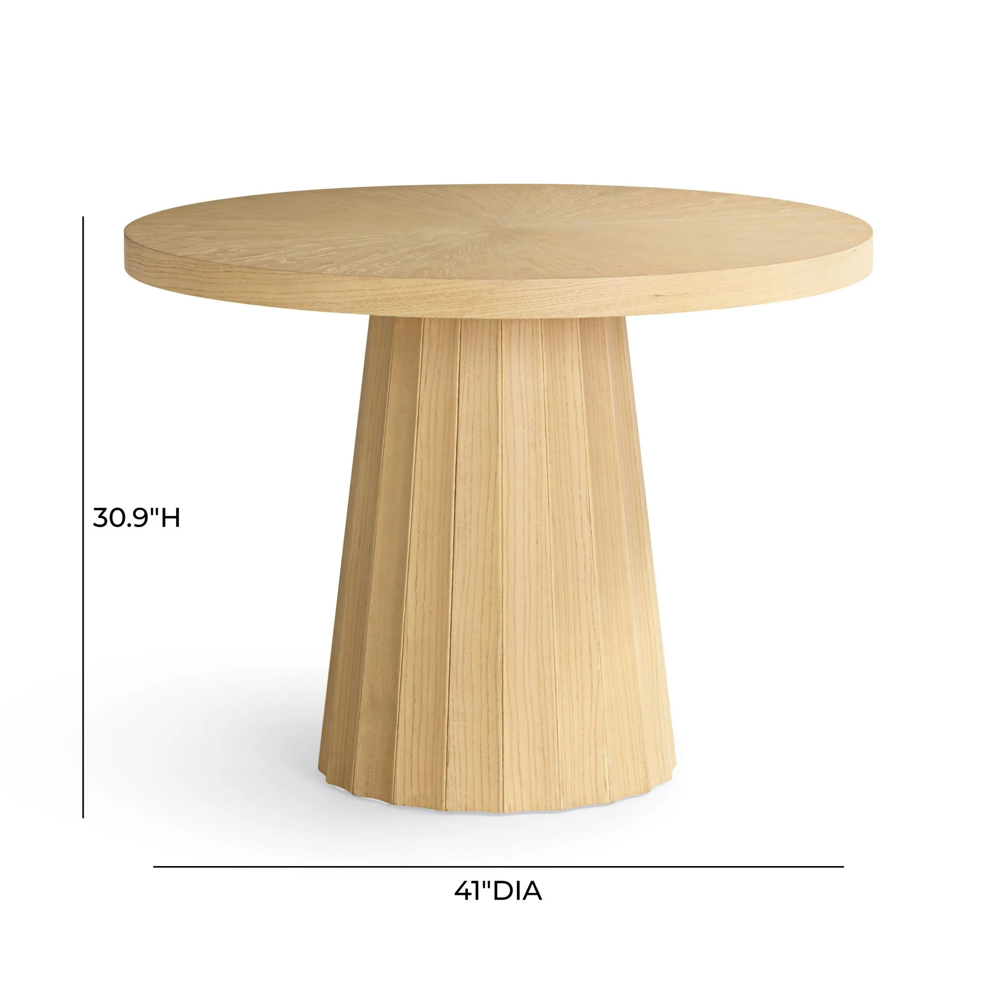 Meri Natural 41" Round Dinette Table - Image 5