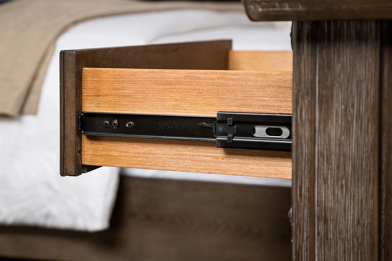 Merthyr Nightstand, Brown - Image 6