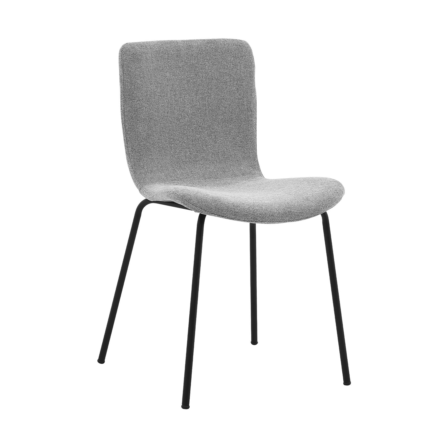 Messina and Gillian Light Gray Fabric 5 Piece Rectangular Dining Set - Image 2