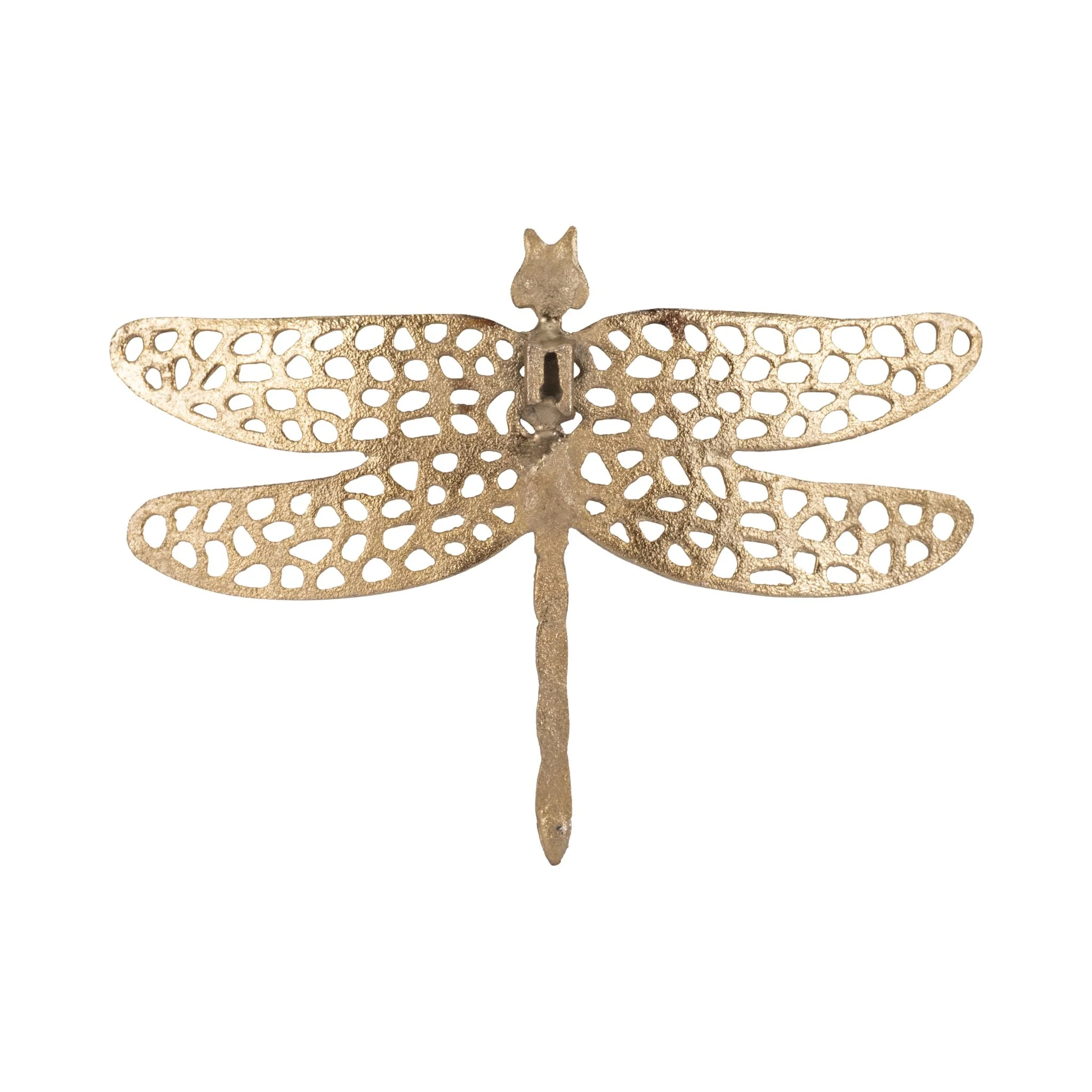 Metal, 10" Dragonfly W/ Cutouts , Gold - Image 4