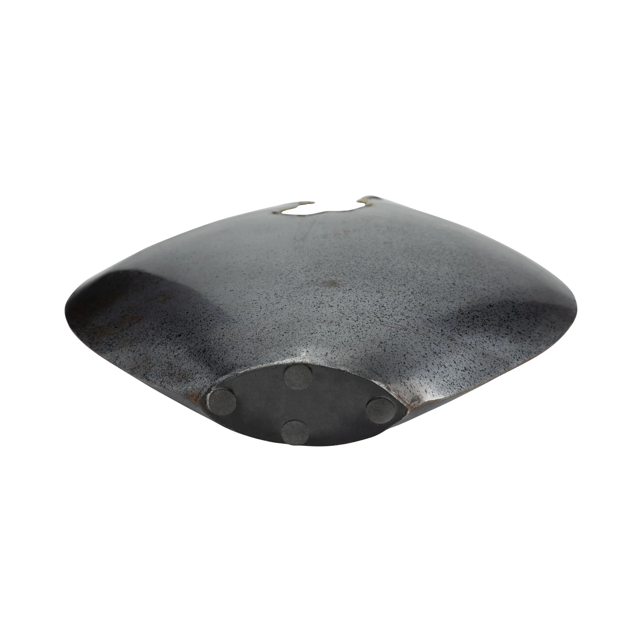 Metal, 10" Round Chipped Vase, Black - Image 7