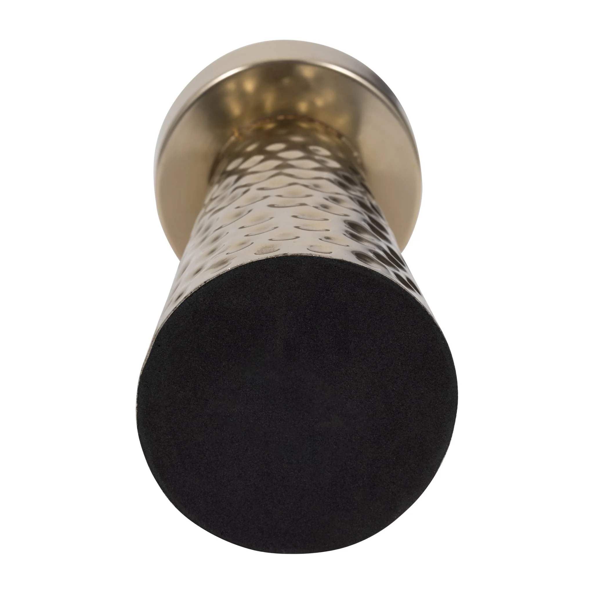 Metal, 10"h Hammered Candle Holder,  Gold - Image 6