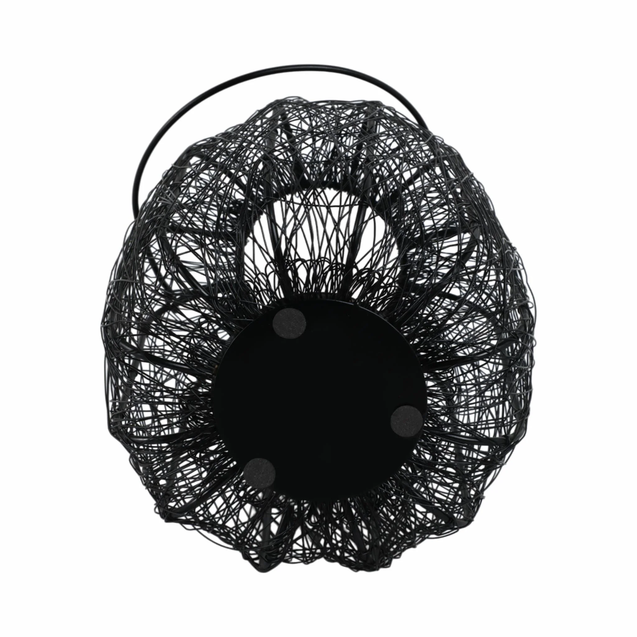Metal, 10"h Wire Lantern, Black - Image 7