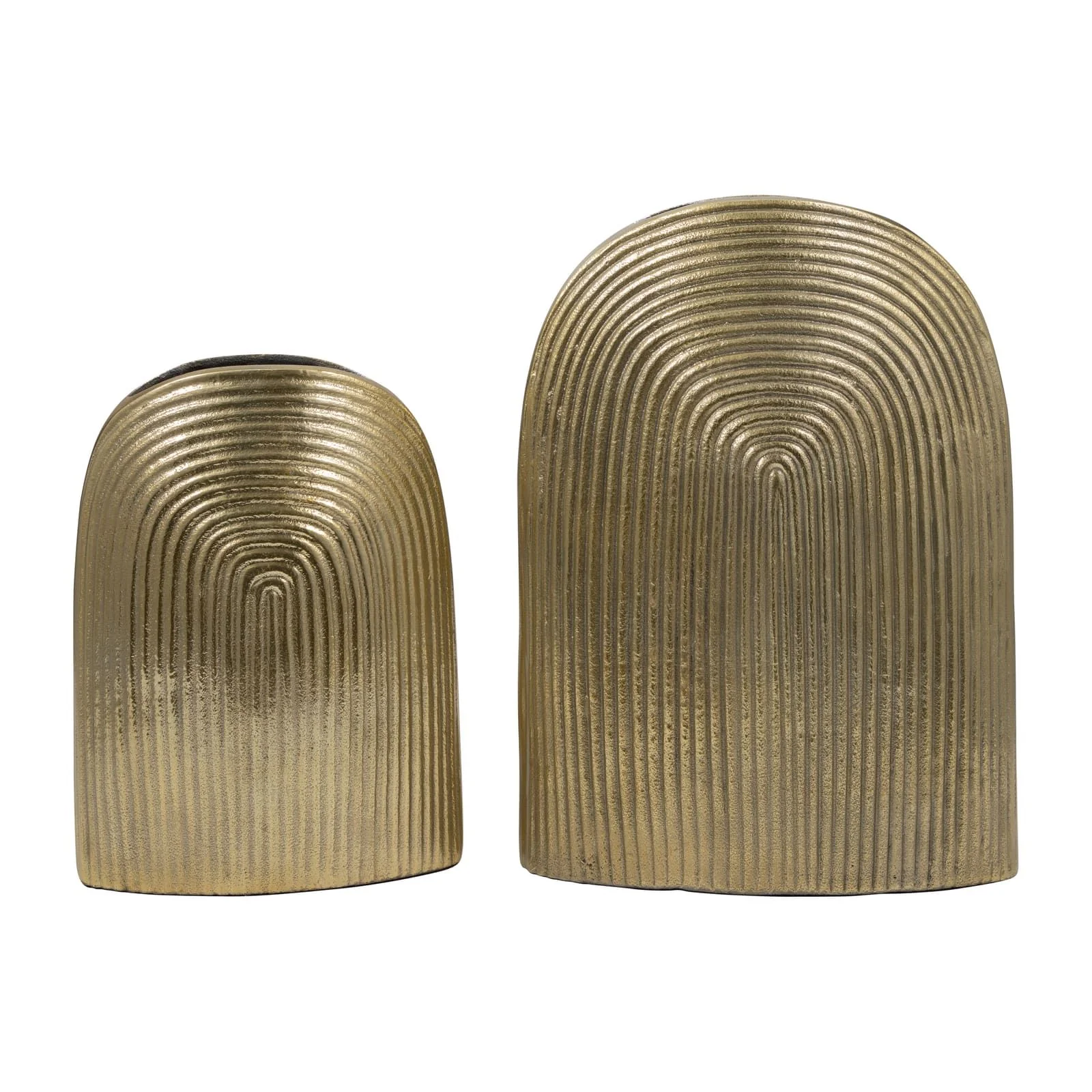Metal, 11" Arch Vase, Champagne - Image 8