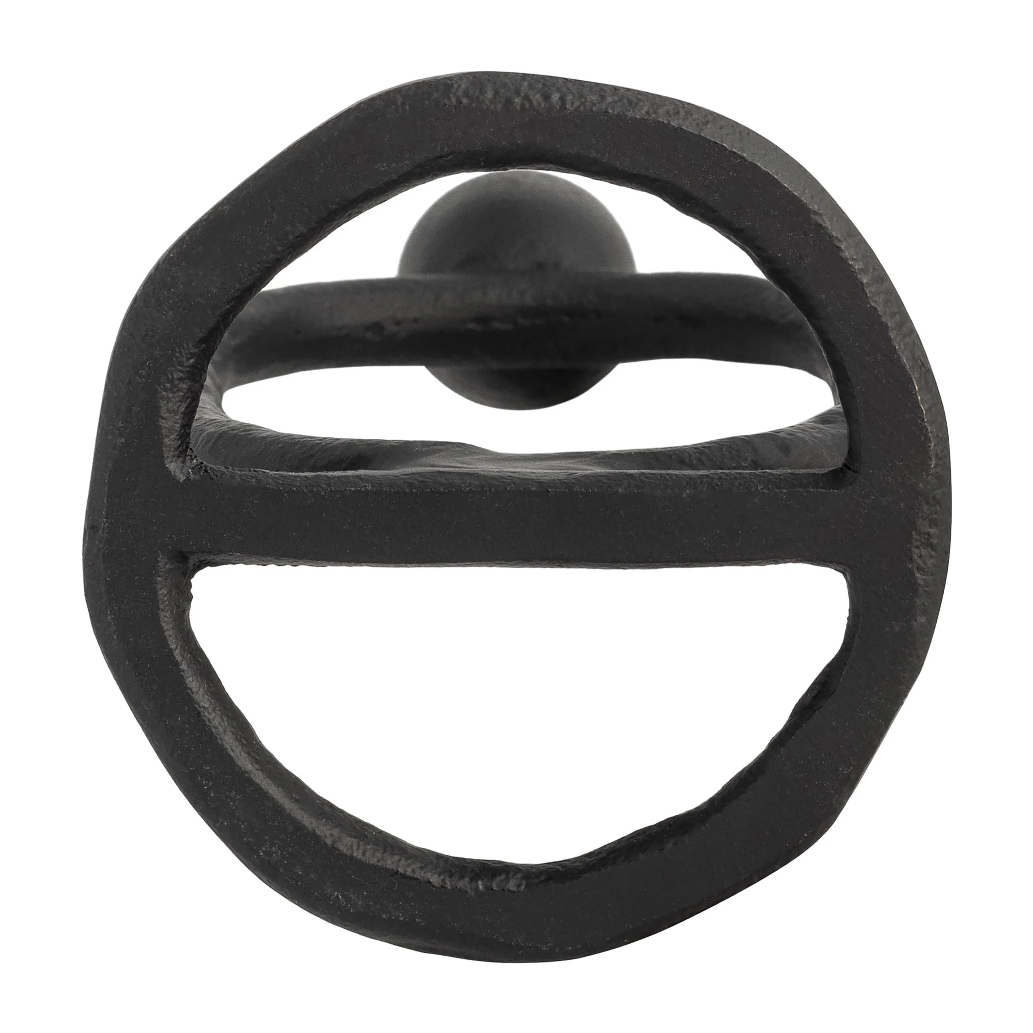 Metal, 11" Open Oval Taper Candleholder, Black - Image 7