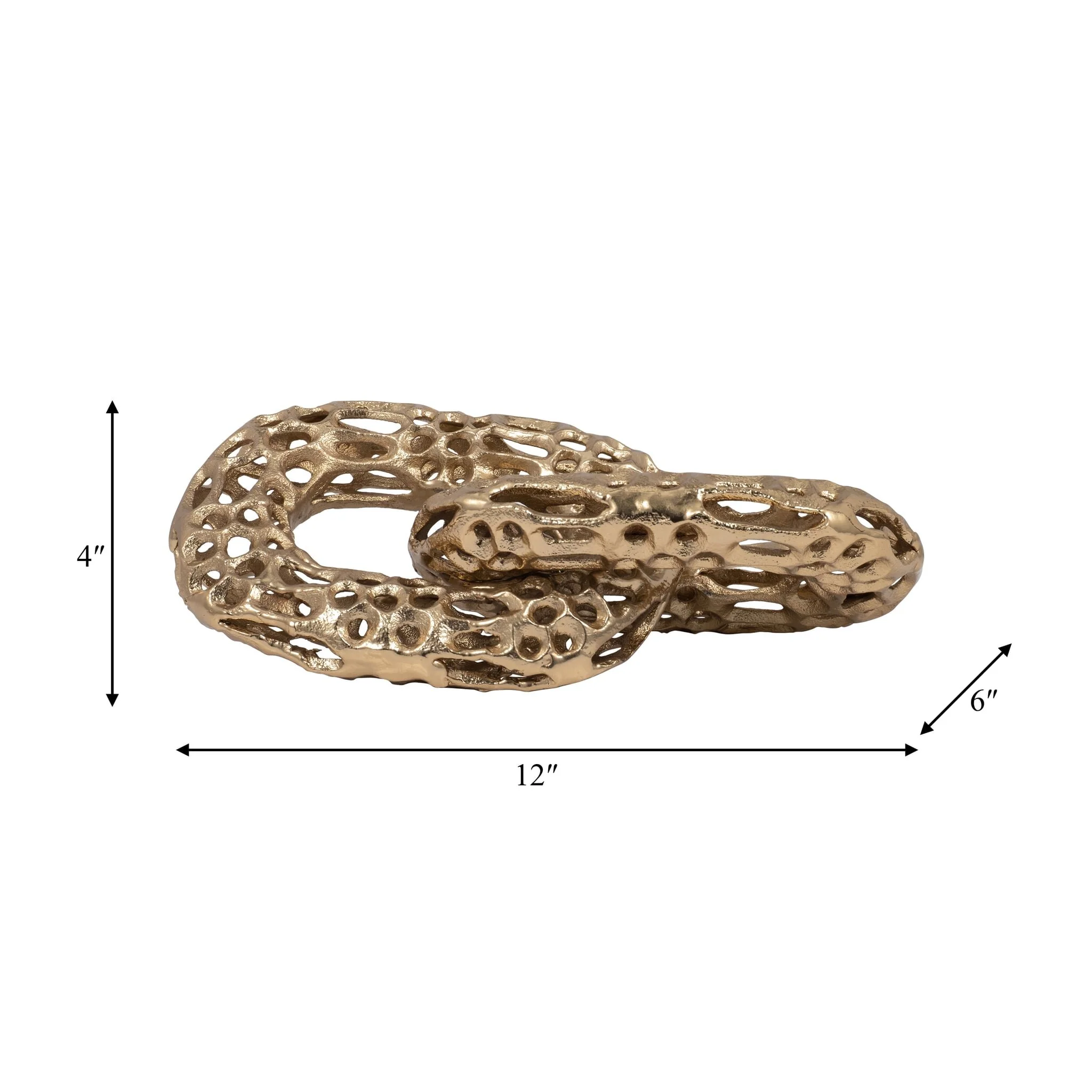 Metal, 12" 2-linked Chains, Gold - Image 7