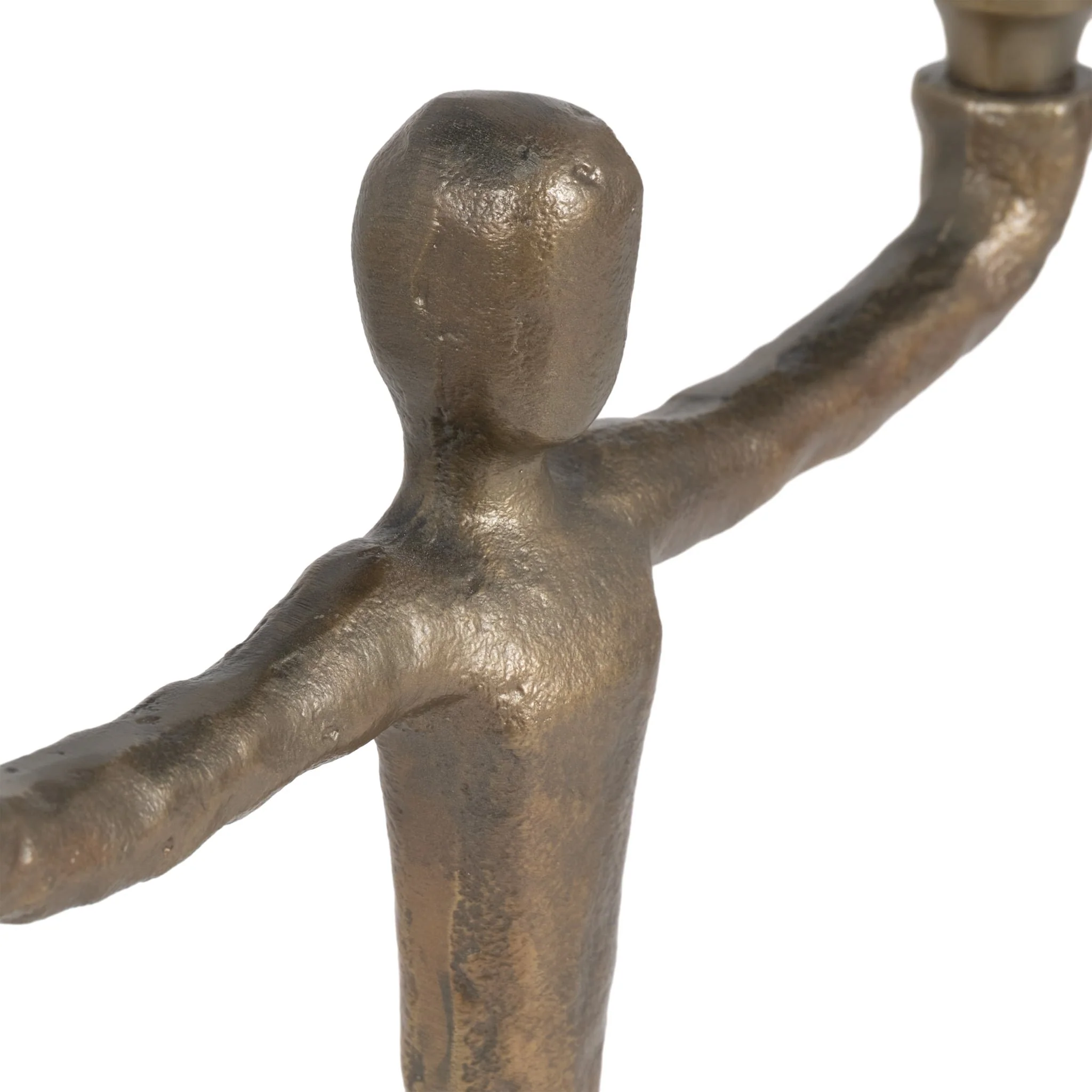 Metal, 12" 2 Taper Candelabra, Gold - Image 5