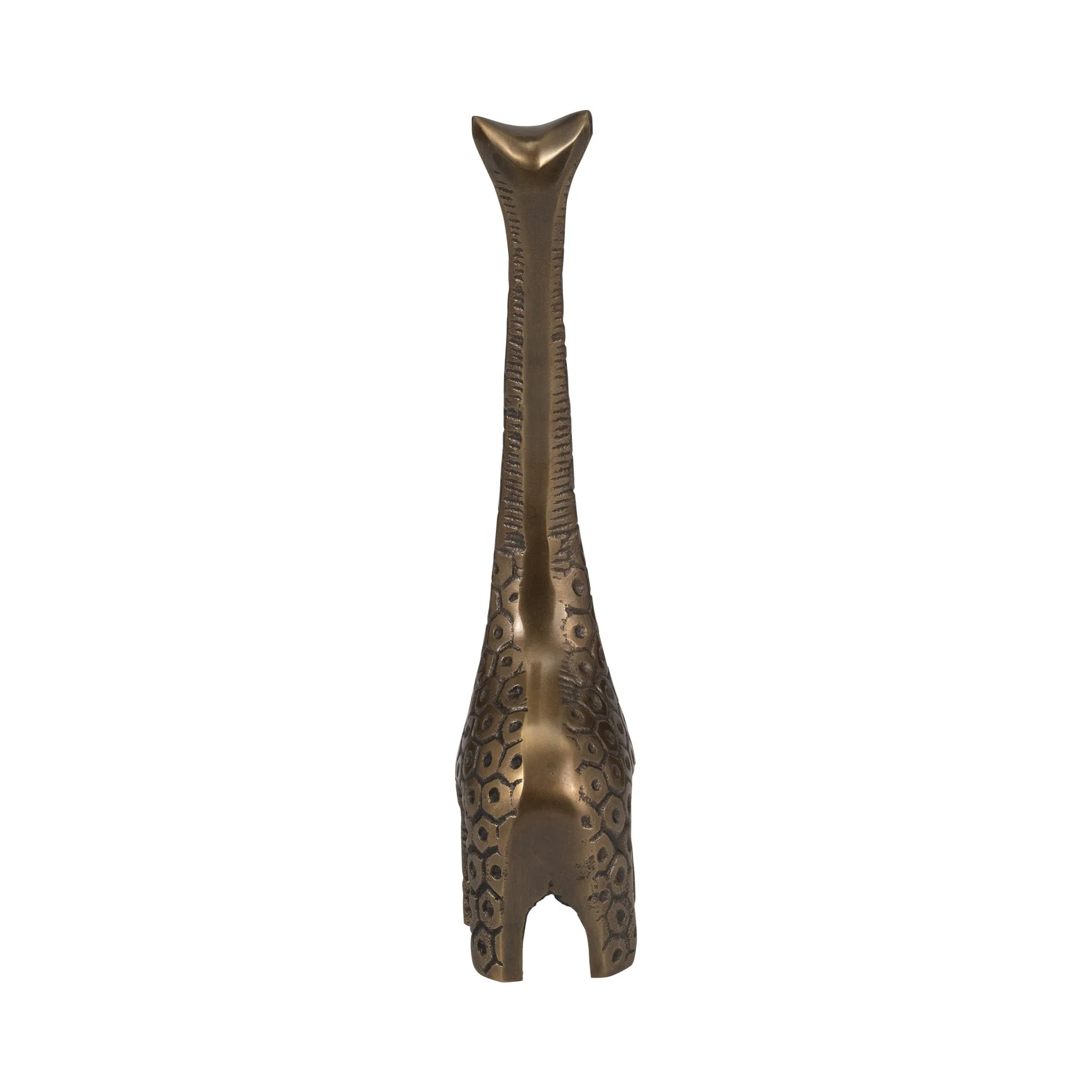 Metal, 12" Honeycomb Giraffe, Bronze - Image 4
